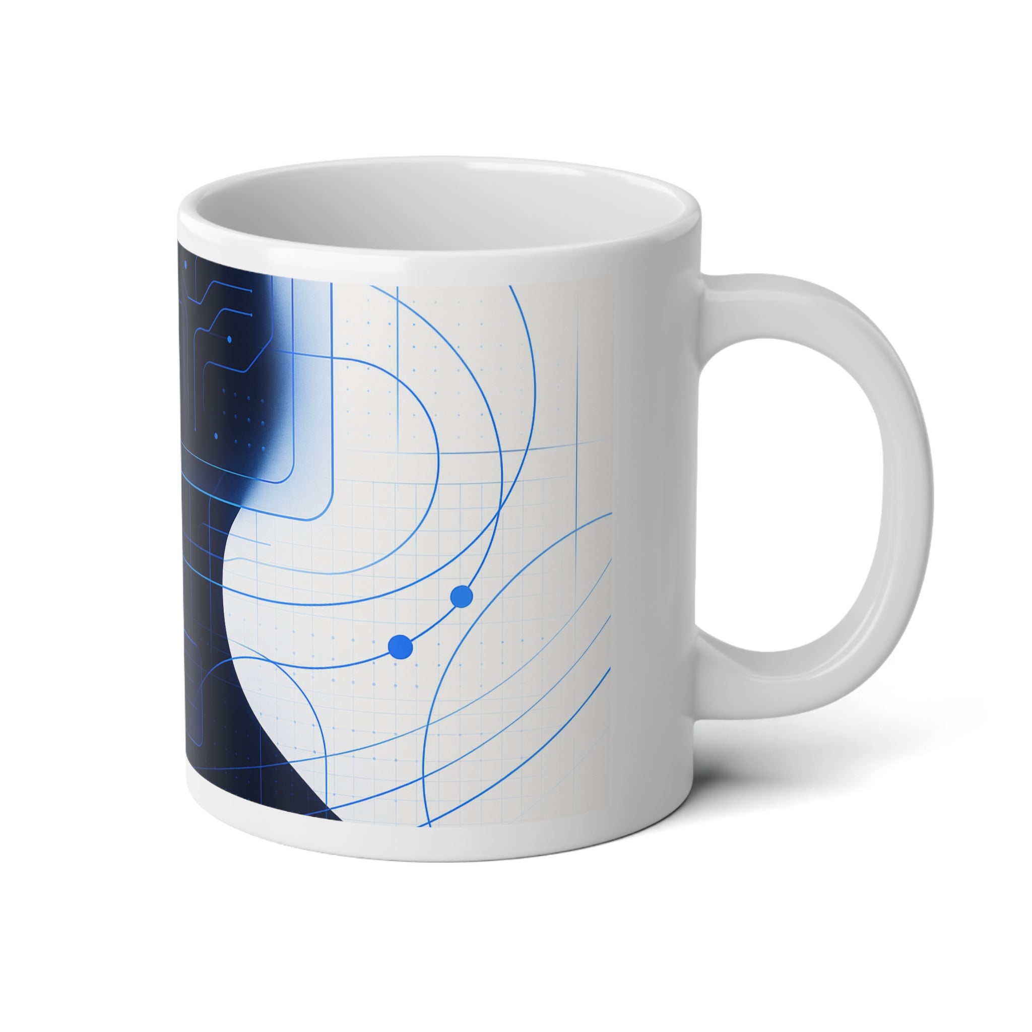 Neural Networks Jumbo Mug, 20oz — 20 oz (White)