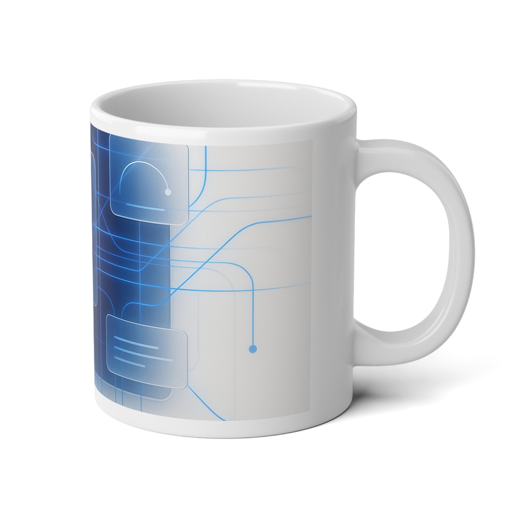 Neural Network Jumbo Mug, 20oz — 20 oz (White)