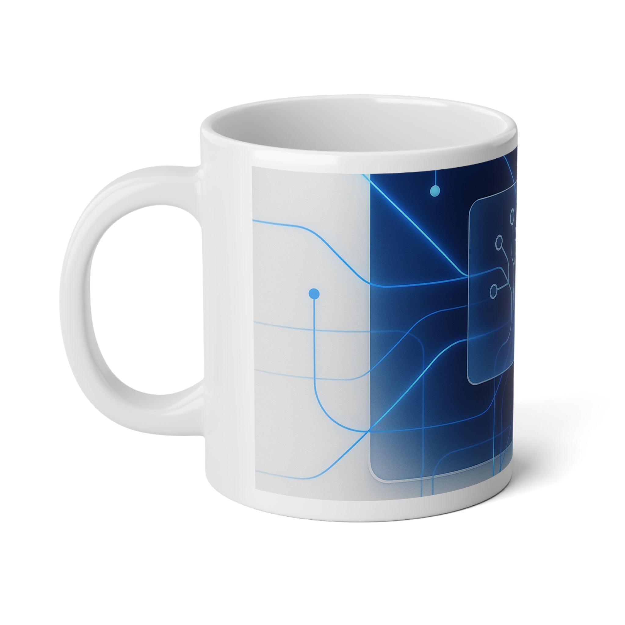 Neural Network Jumbo Mug, 20oz — 20 oz (White)