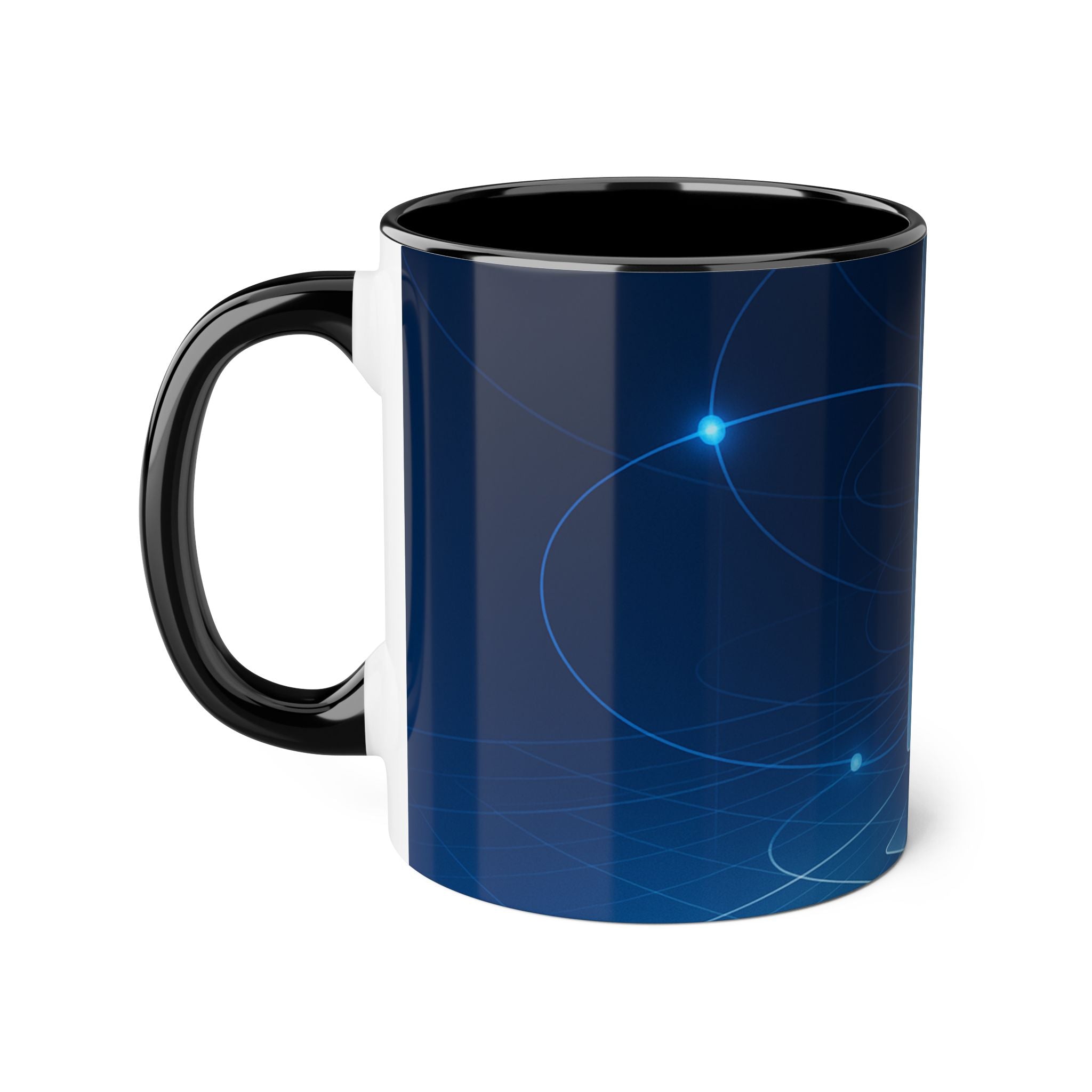 Neural Network Accent Mugs, 11oz — 11 oz (Black)