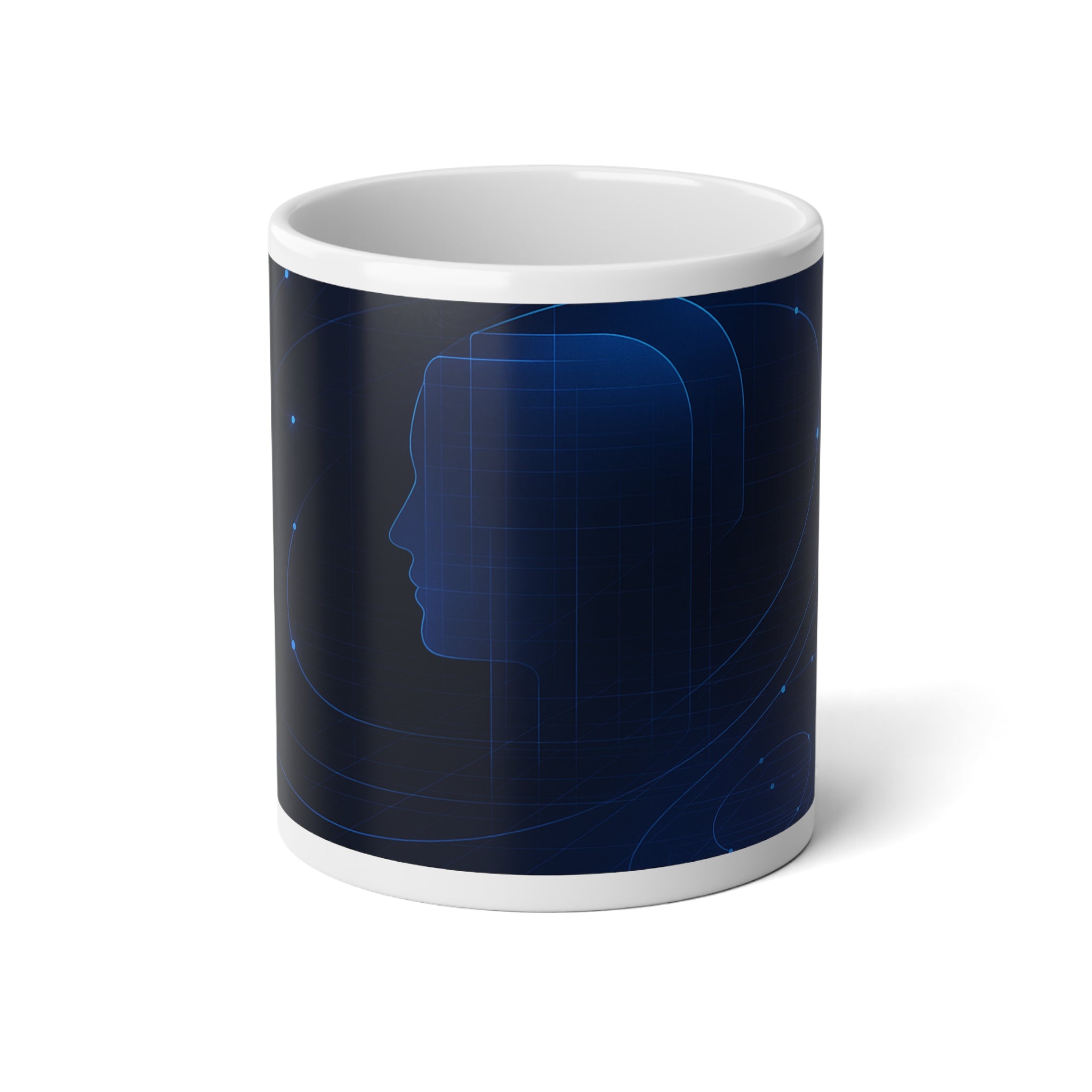 Neural Network Jumbo Mug, 20oz — 20 oz (White)