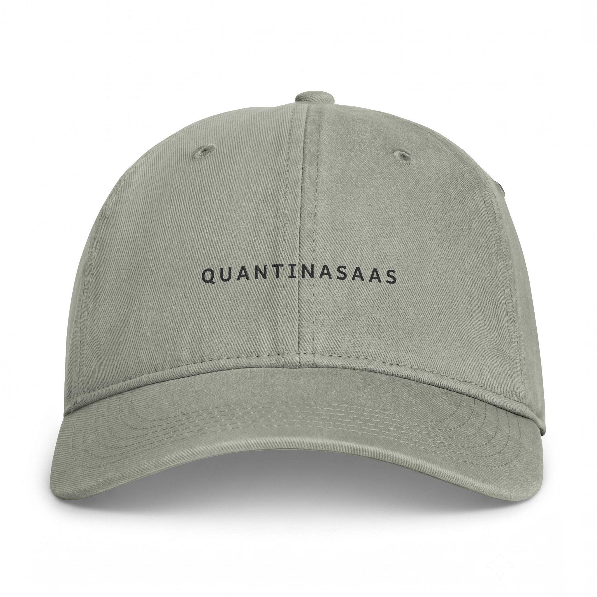 Quantinasaas embroidered text Cap | Coastal washed baseball hat, adjustable