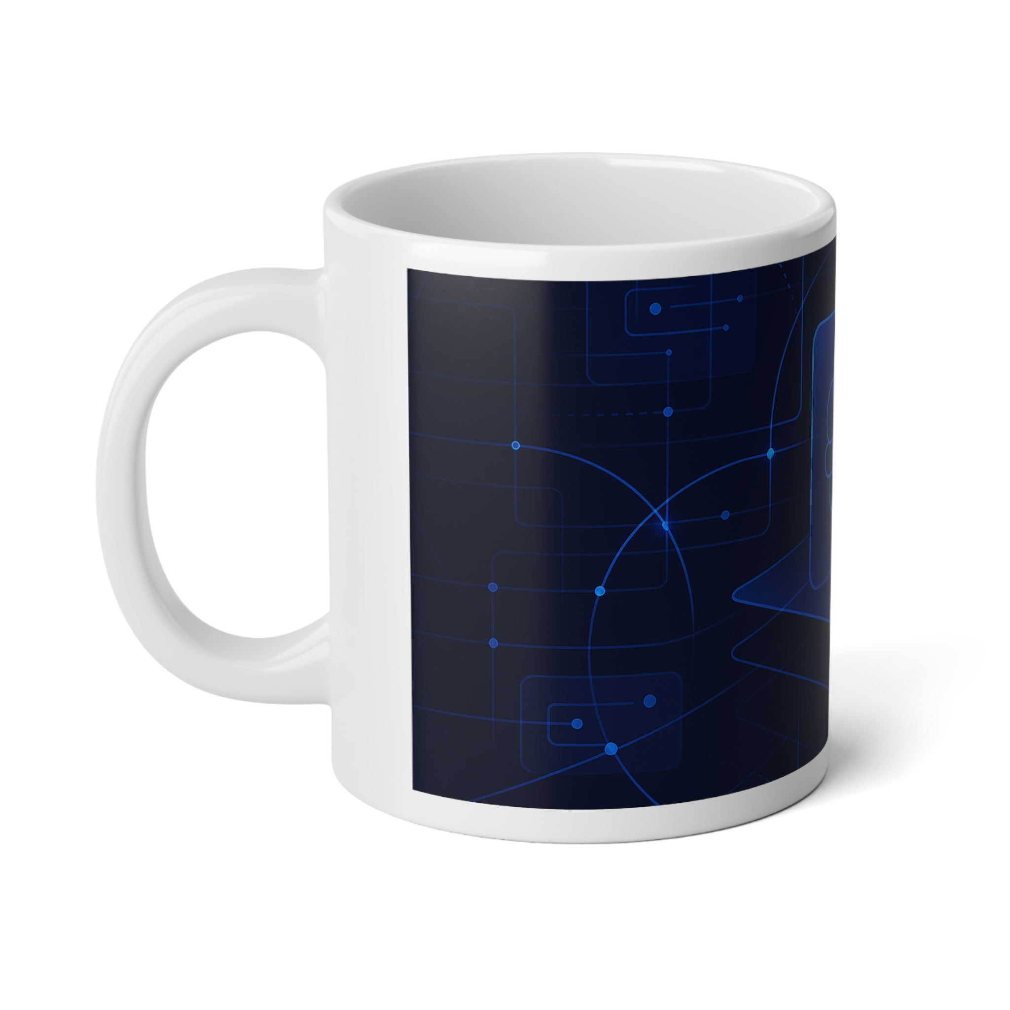 Neural Network Jumbo Mug, 20oz — 20 oz (White)
