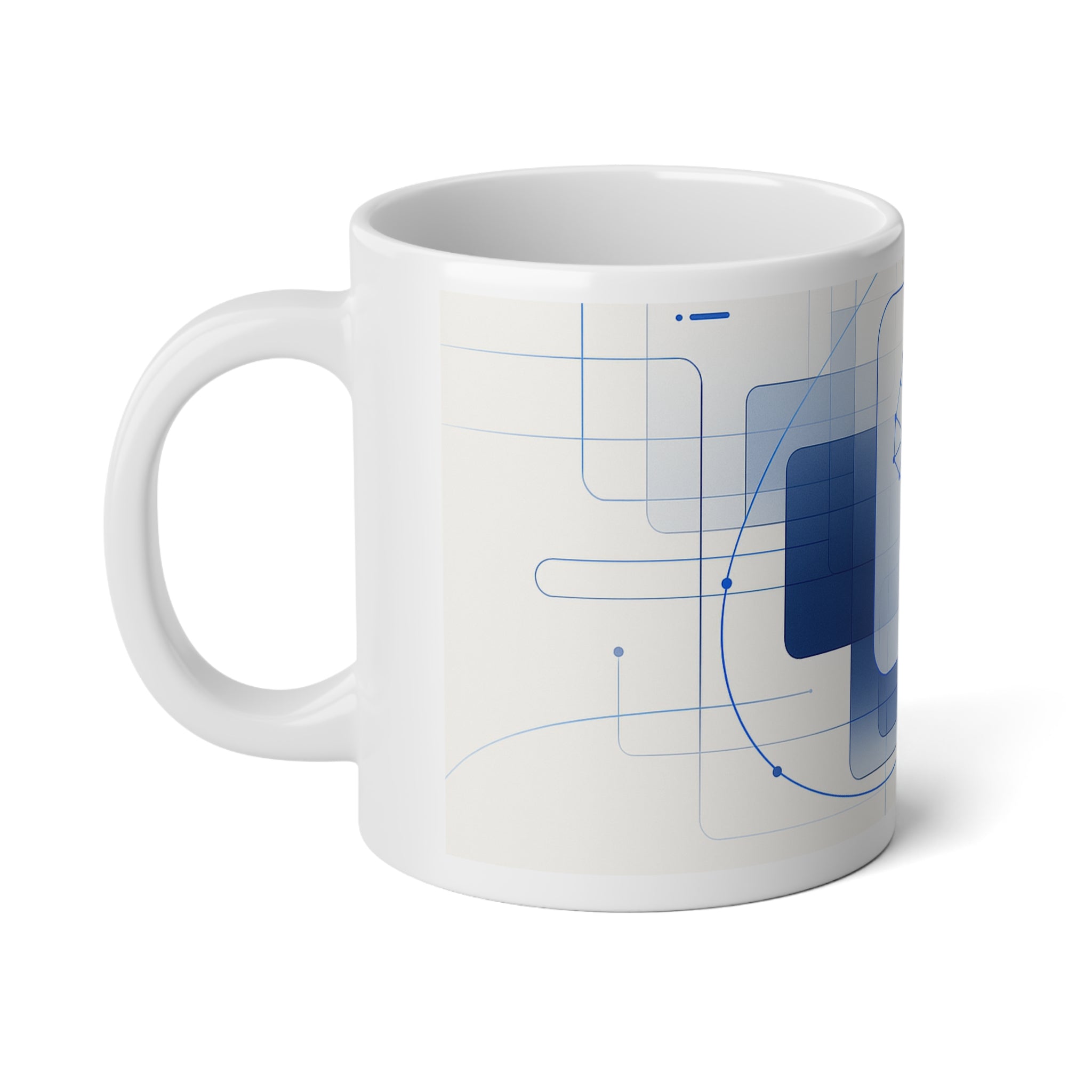 Neural Network Jumbo Mug, 20oz — 20 oz (White)