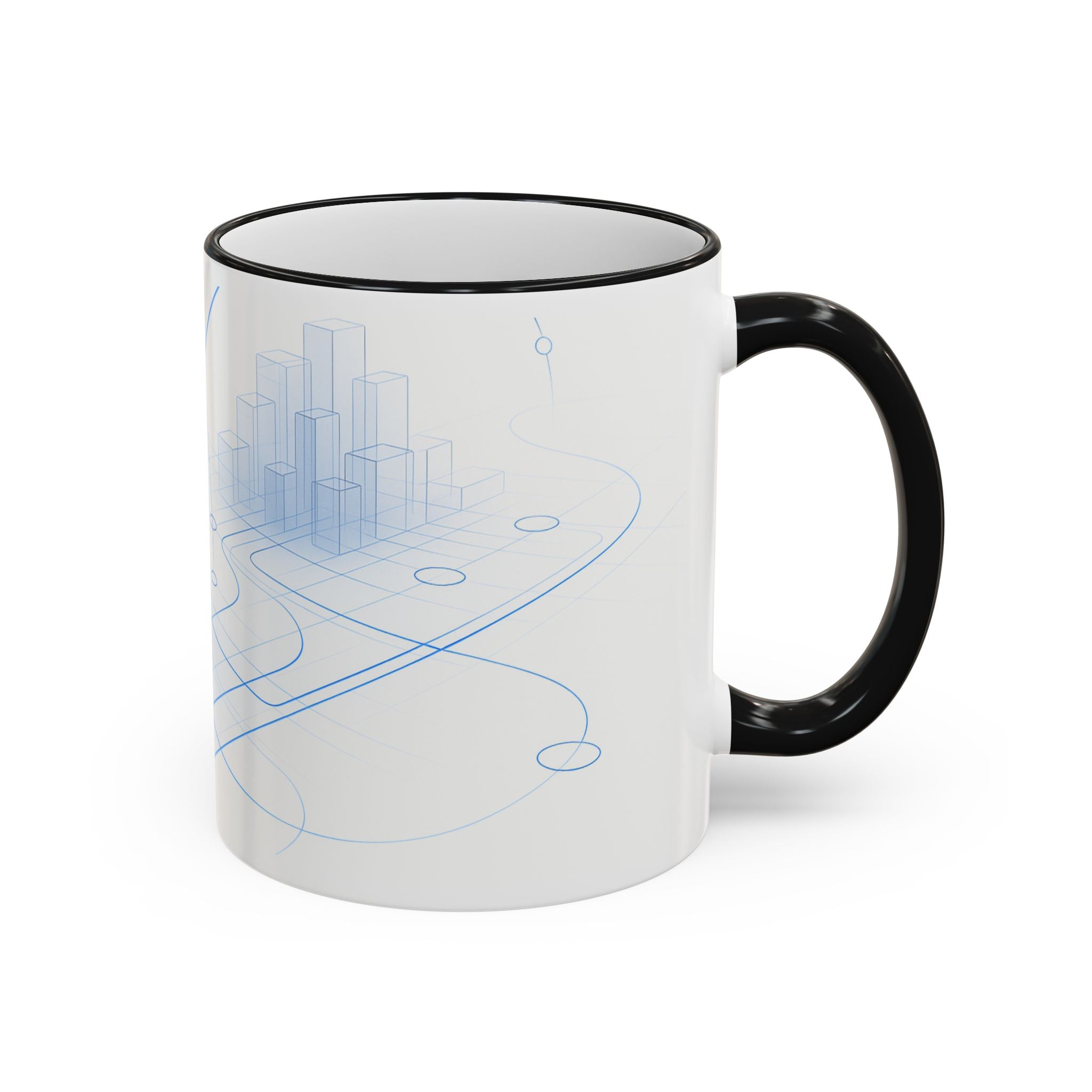 Technology Inspired Coffee Mug | Neural Network Design | QuantinaSaaS