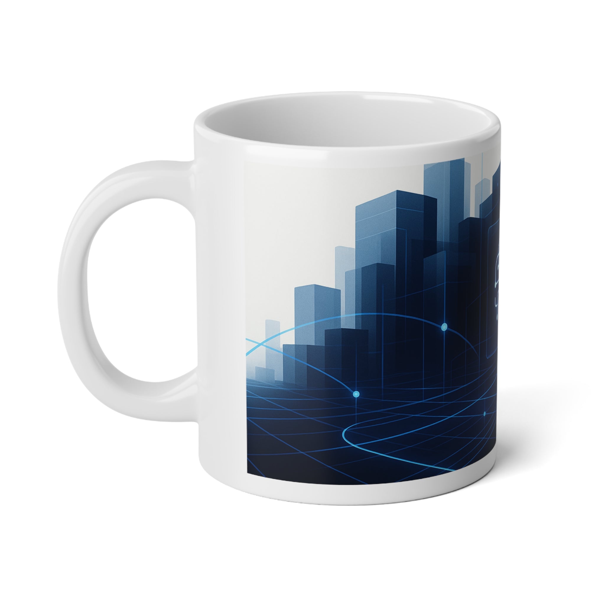 Neural Network Jumbo Mug, 20oz — 20 oz (White)