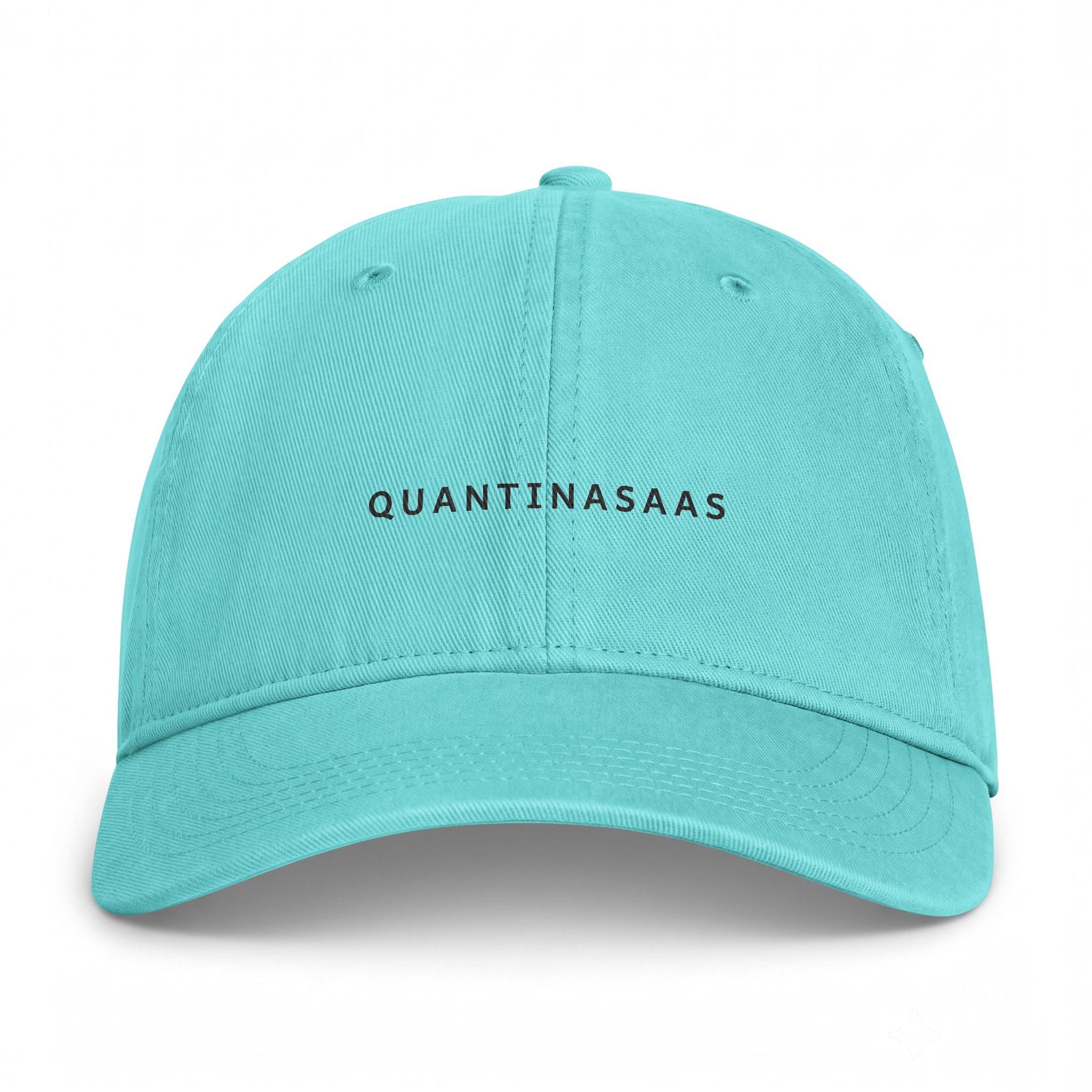 Quantinasaas embroidered text Cap | Coastal washed baseball hat, adjustable