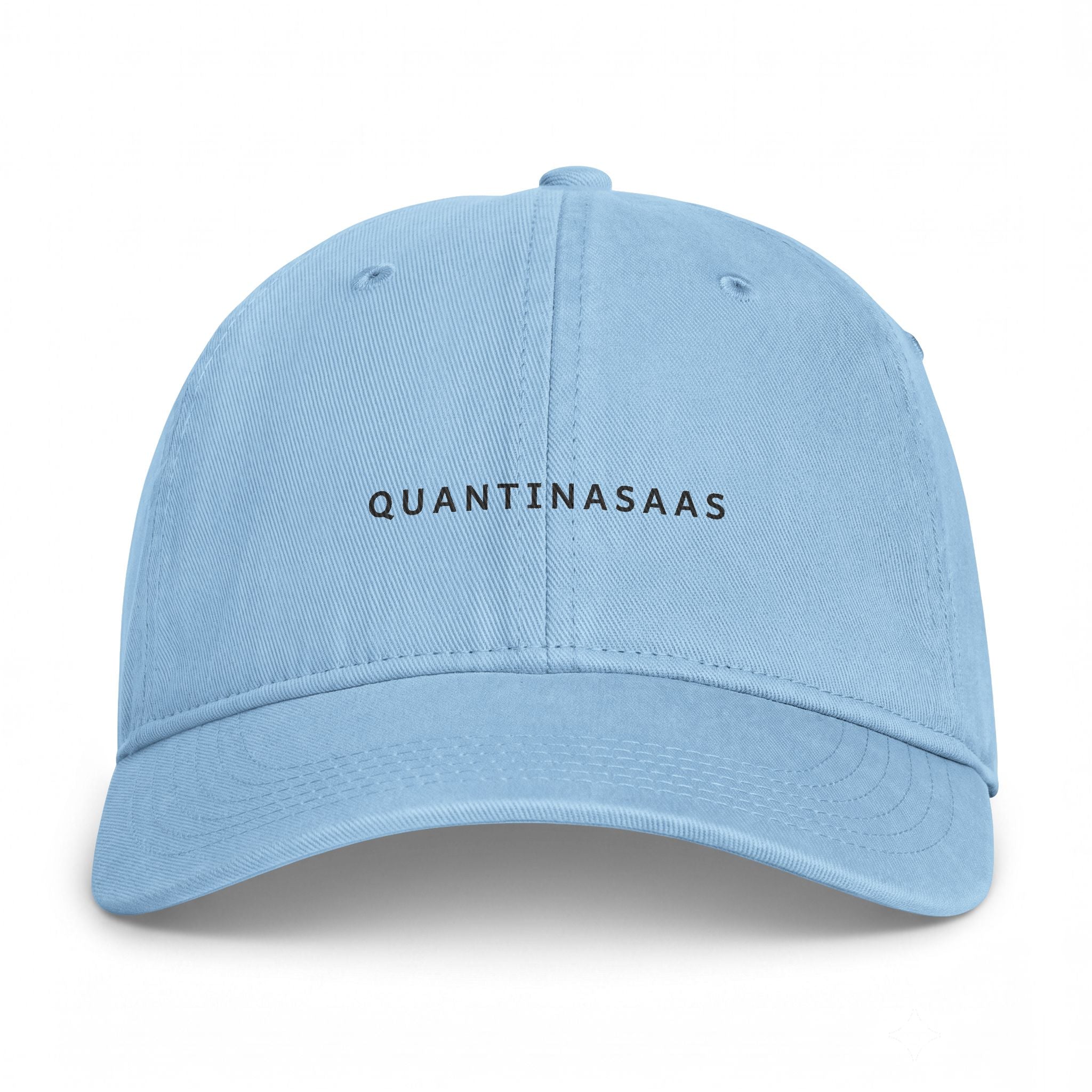Quantinasaas embroidered text Cap | Coastal washed baseball hat, adjustable