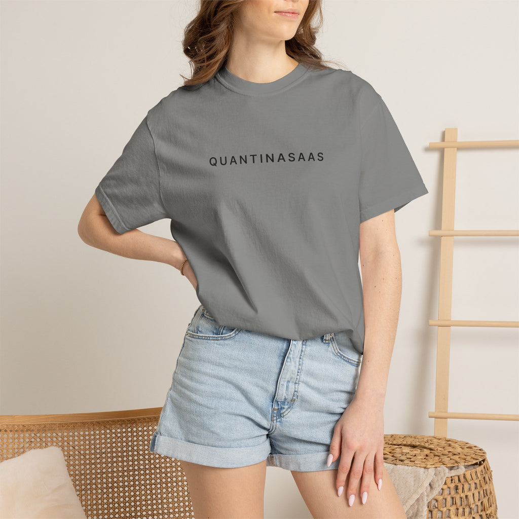 Quantinasaas Minimal Logo T-shirt | Tech Graphic Tee