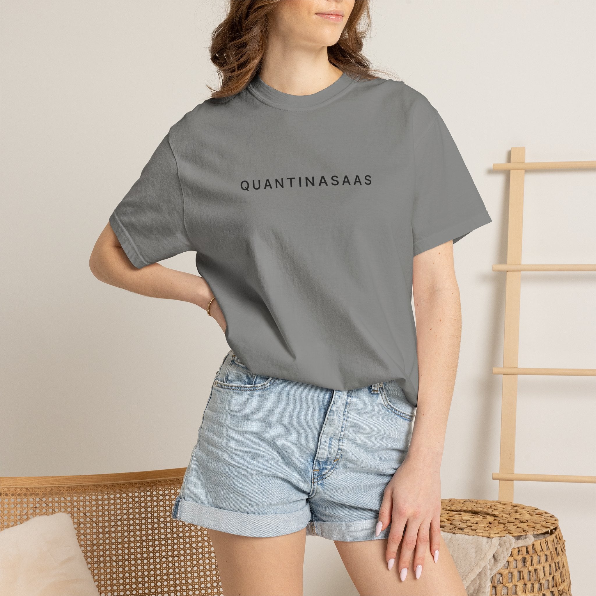Quantinasaas Minimal Logo T-shirt | Tech Graphic Tee