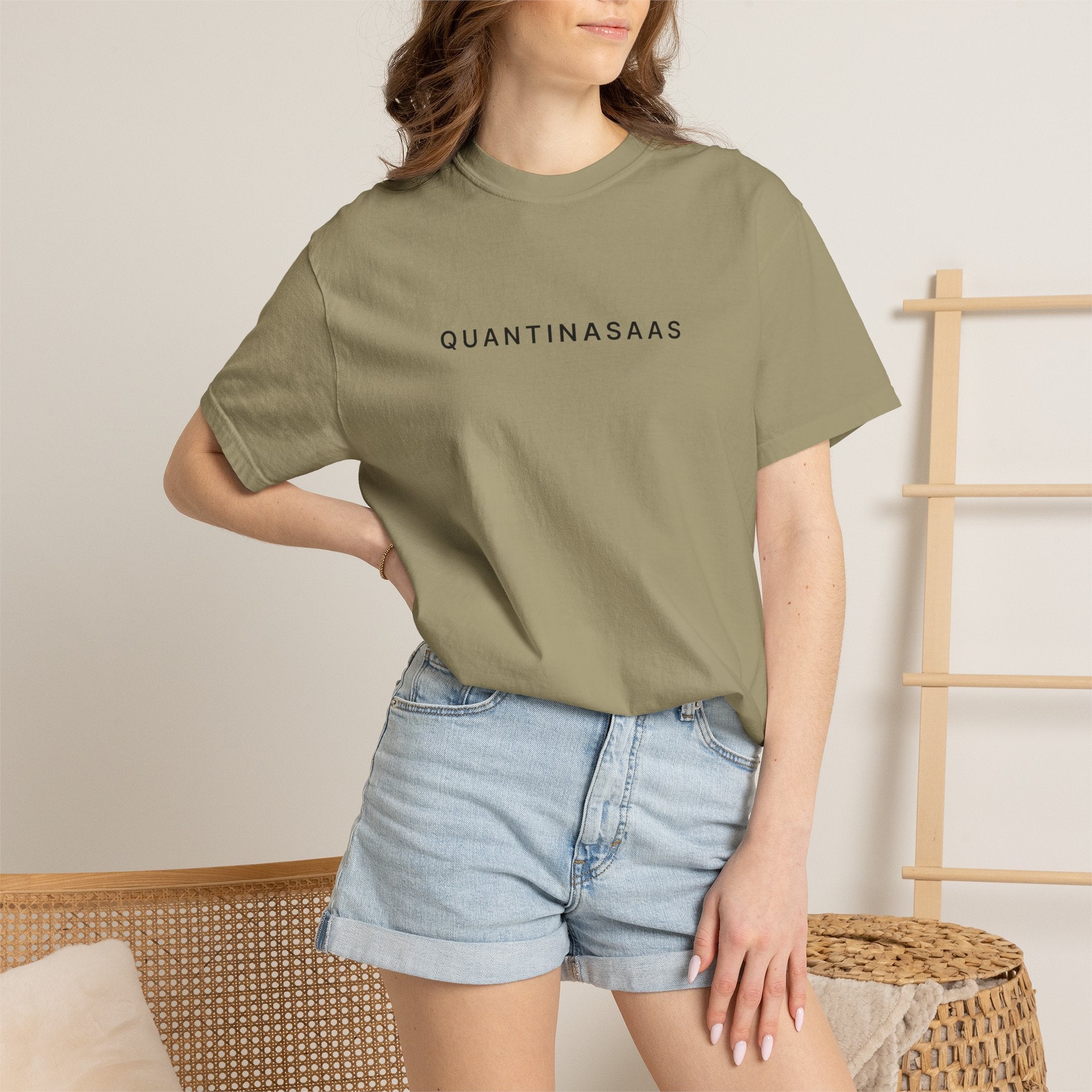 Quantinasaas Minimal Logo T-shirt | Tech Graphic Tee