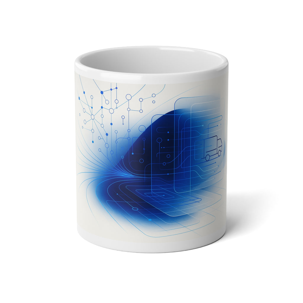 Logistic Neural Communication Jumbo Mug | Curated Technology Design | Quantinasaas