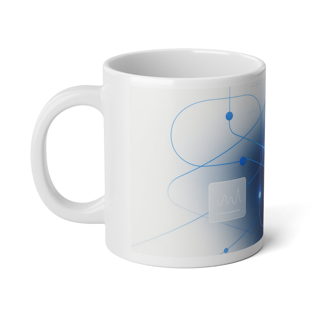 Neural Communication Jumbo Mug | Curated Technology Design | QuantinaSaaS