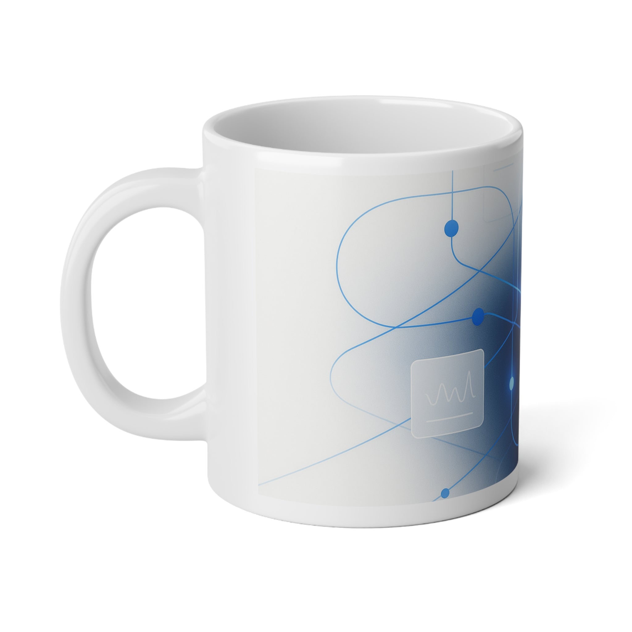 Neural Communication Jumbo Mug | Curated Technology Design | QuantinaSaaS