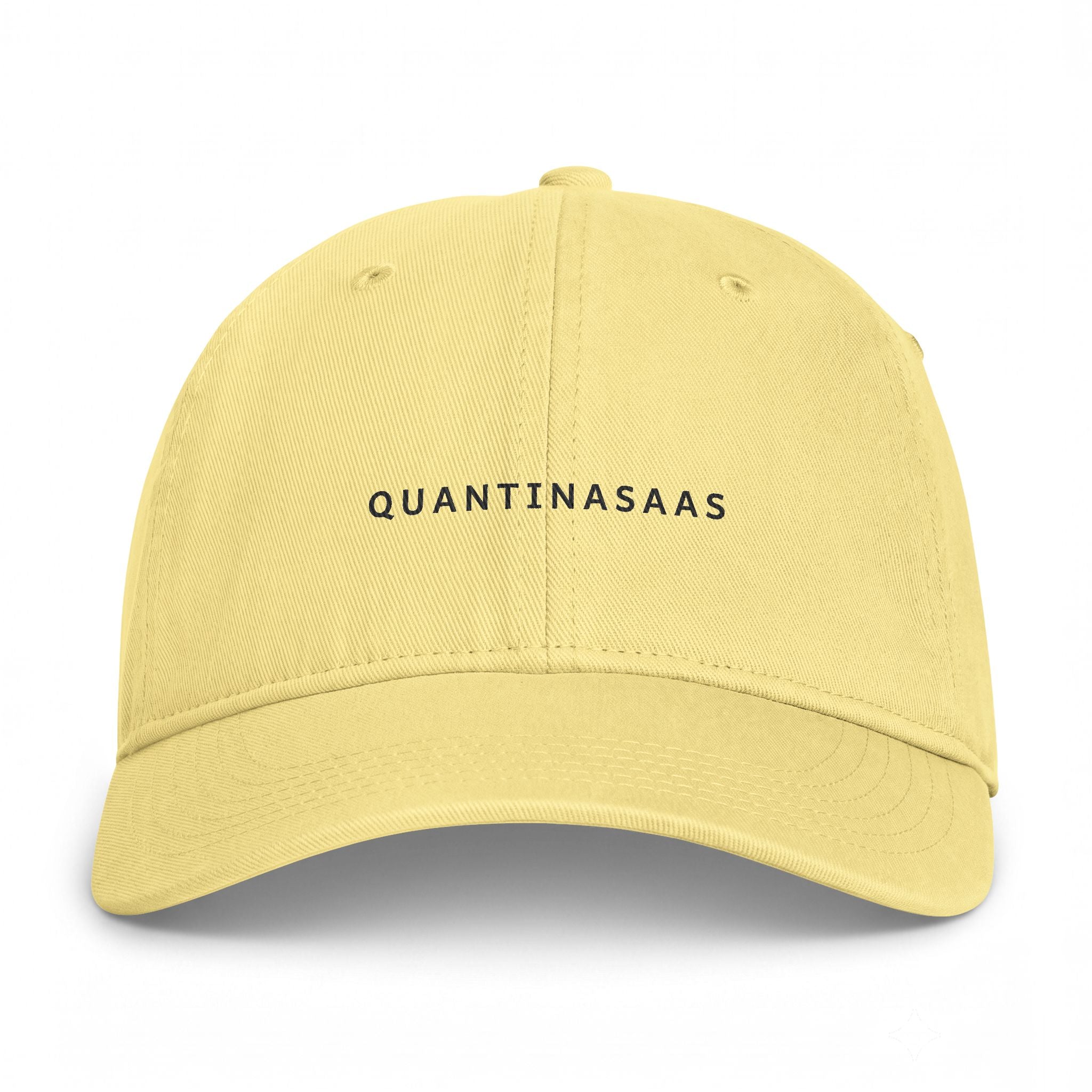 Quantinasaas embroidered text Cap | Coastal washed baseball hat, adjustable