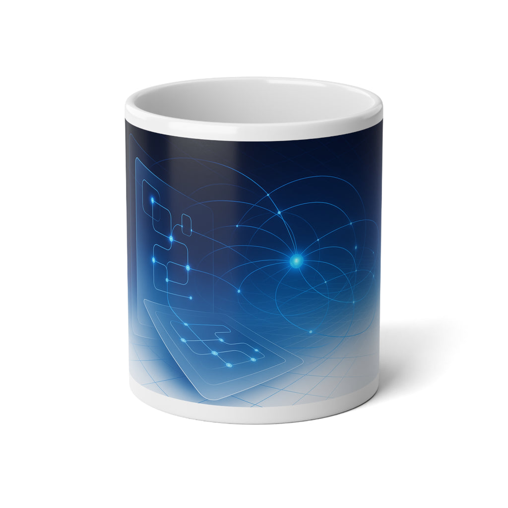 Circuit Neural Communication Jumbo Mug | Curated Technology Design | Quantinasaas