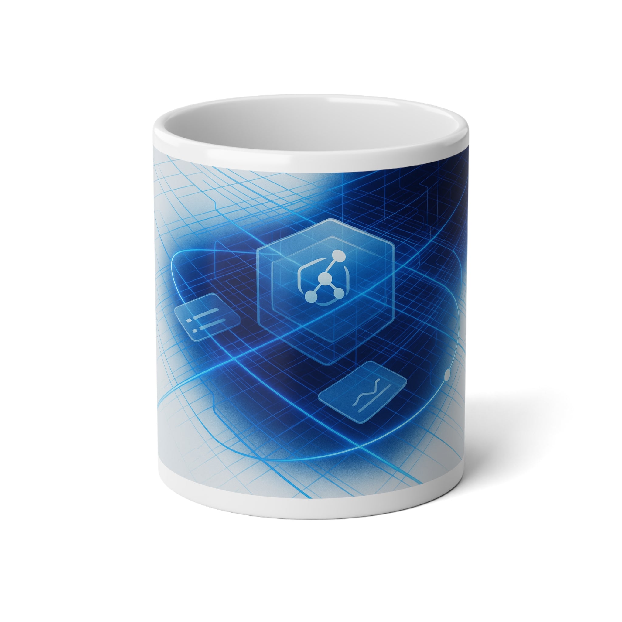 Medical Neural Network Coffee Mug | 20oz Ceramic Tech Gift