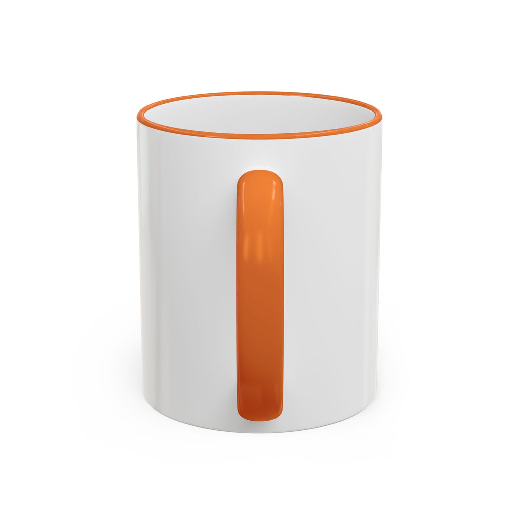 Abstract Neural Network Brain Mug | Accent Rim & Handle Ceramic Mug