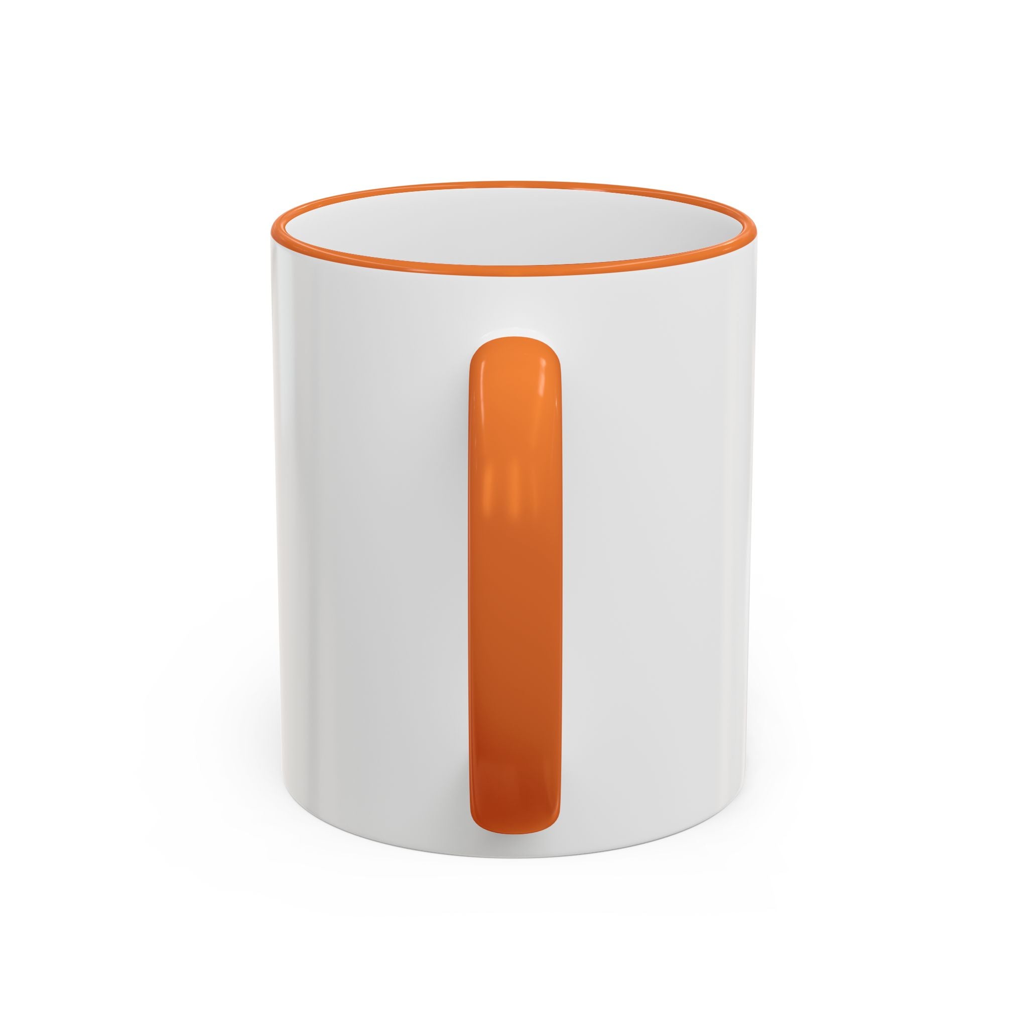 Abstract Neural Network Brain Mug | Accent Rim & Handle Ceramic Mug