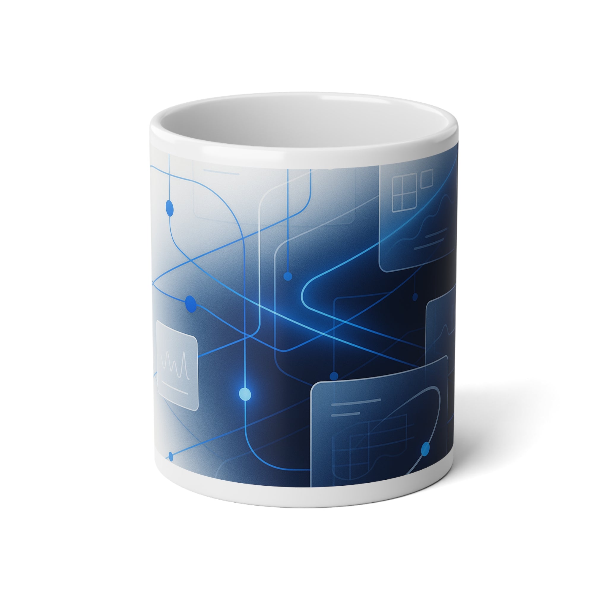 Neural Communication Jumbo Mug | Curated Technology Design | QuantinaSaaS