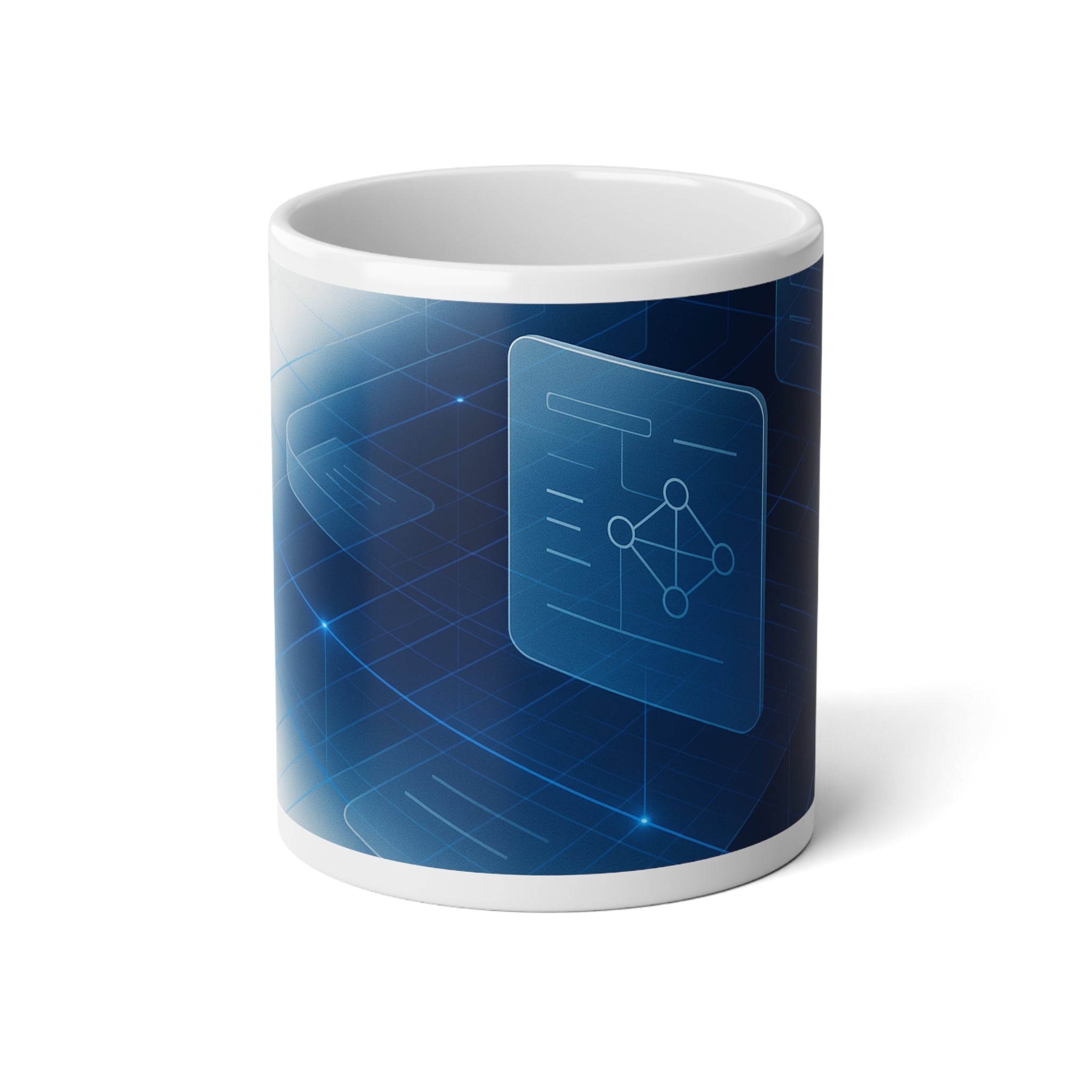 Neural Network Jumbo Mug, 20oz — 20 oz (White)