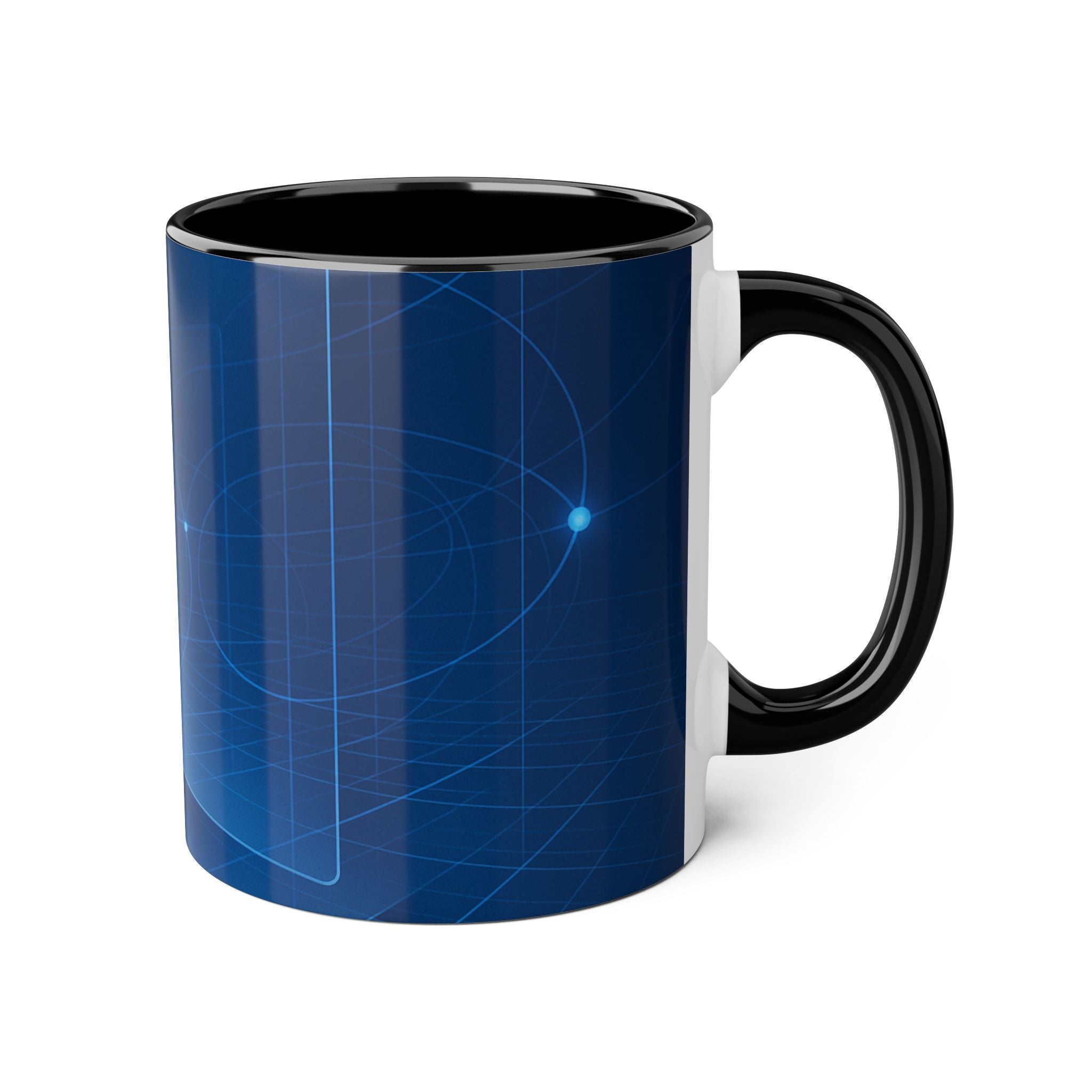Neural Network Accent Mugs, 11oz — 11 oz (Black)