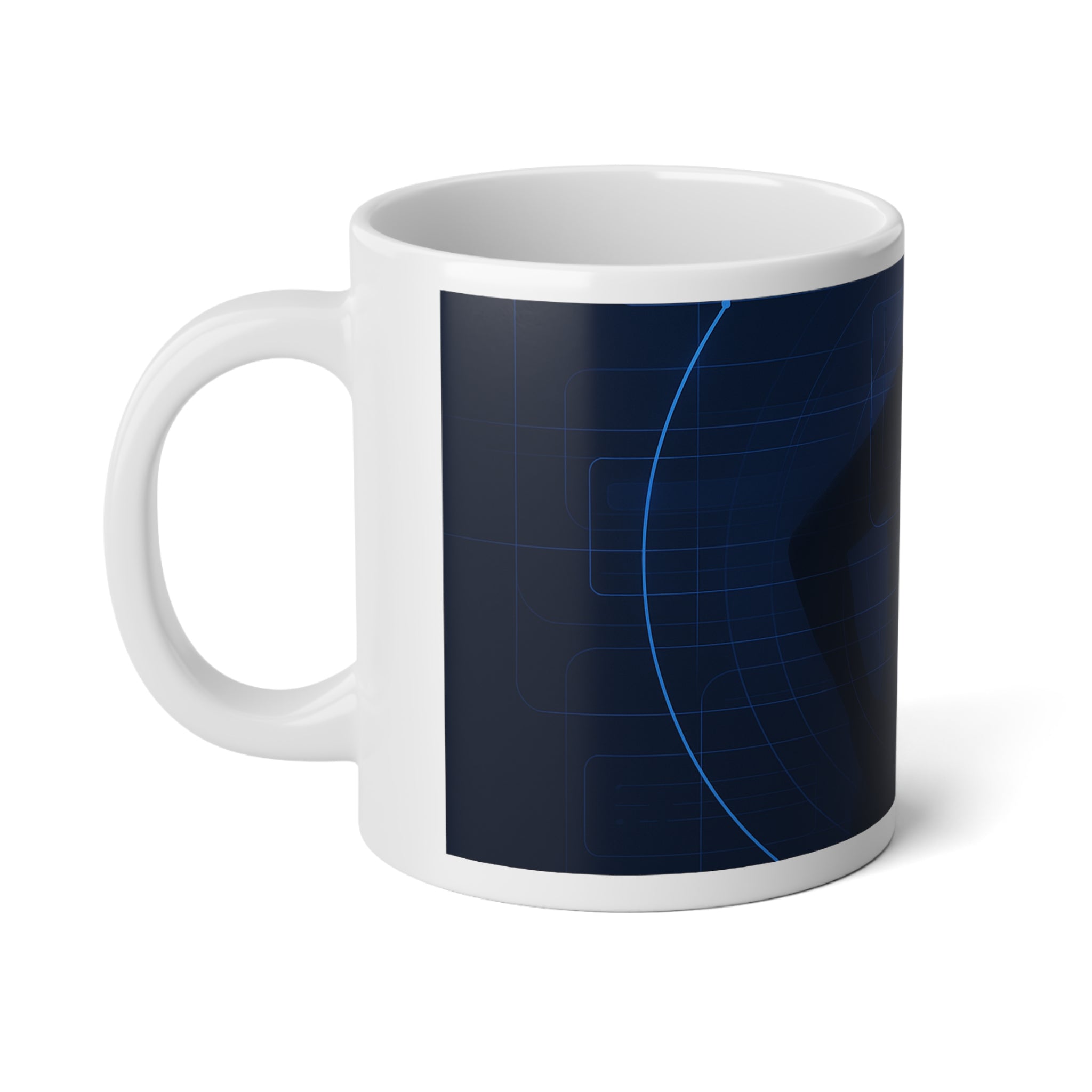 Neural Network Jumbo Mug, 20oz — 20 oz (White)