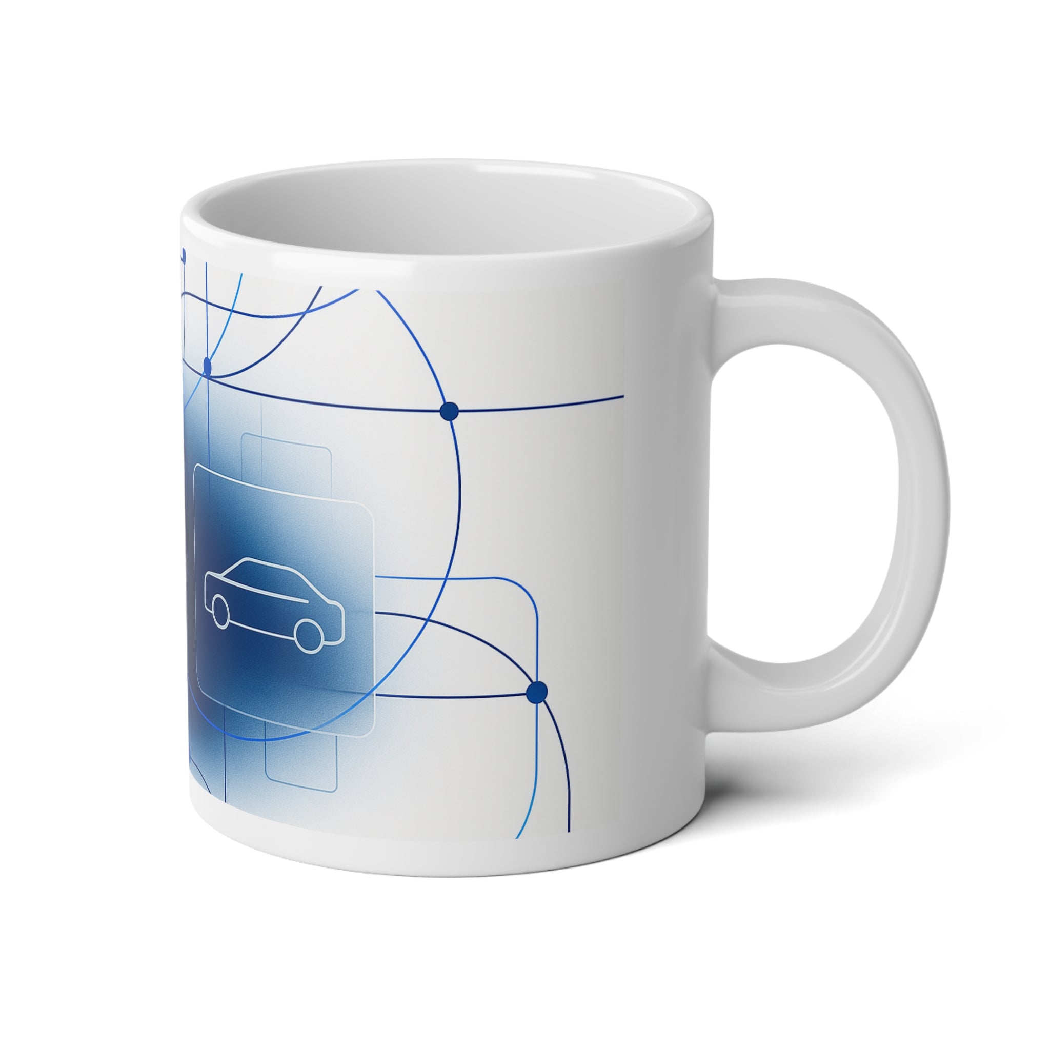 Technology Inspired Jumbo Mug, 20oz — 20 oz (White)