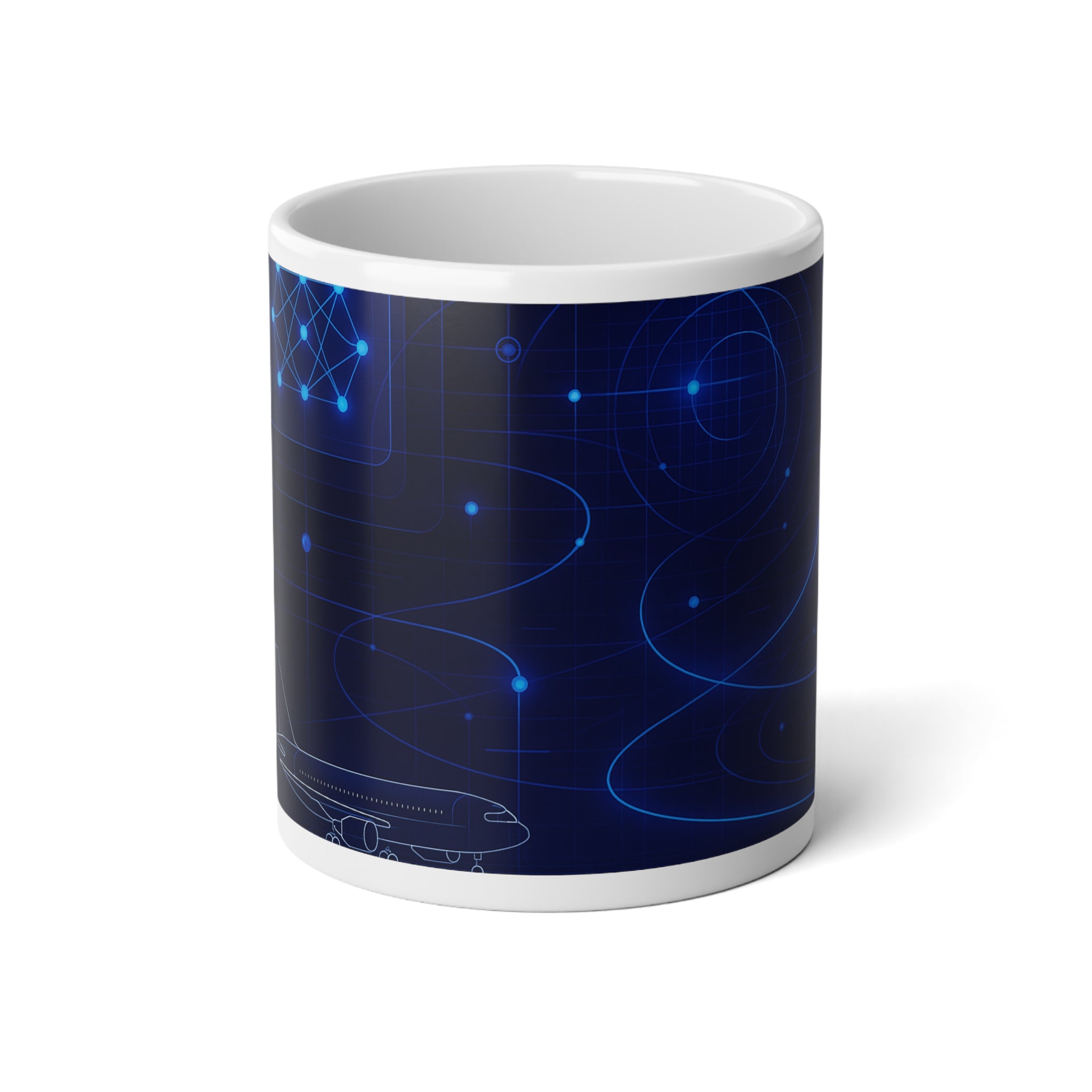 Neural Network Jumbo Mug, 20oz — 20 oz (White)