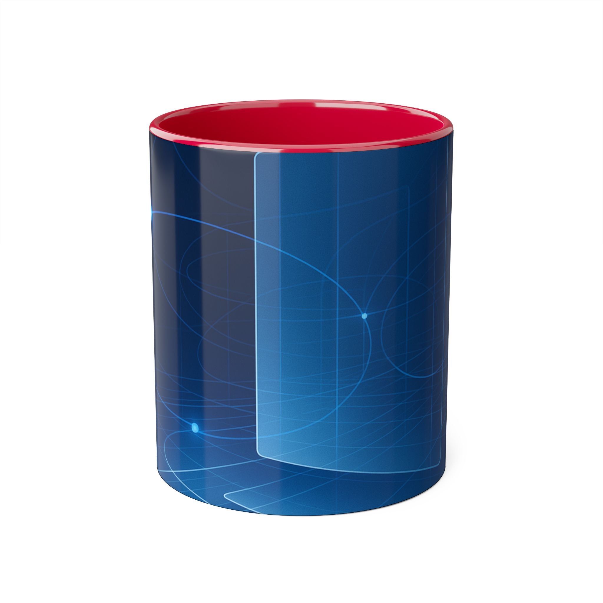 Neural Network Accent Mugs, 11oz — 11 oz (Black)