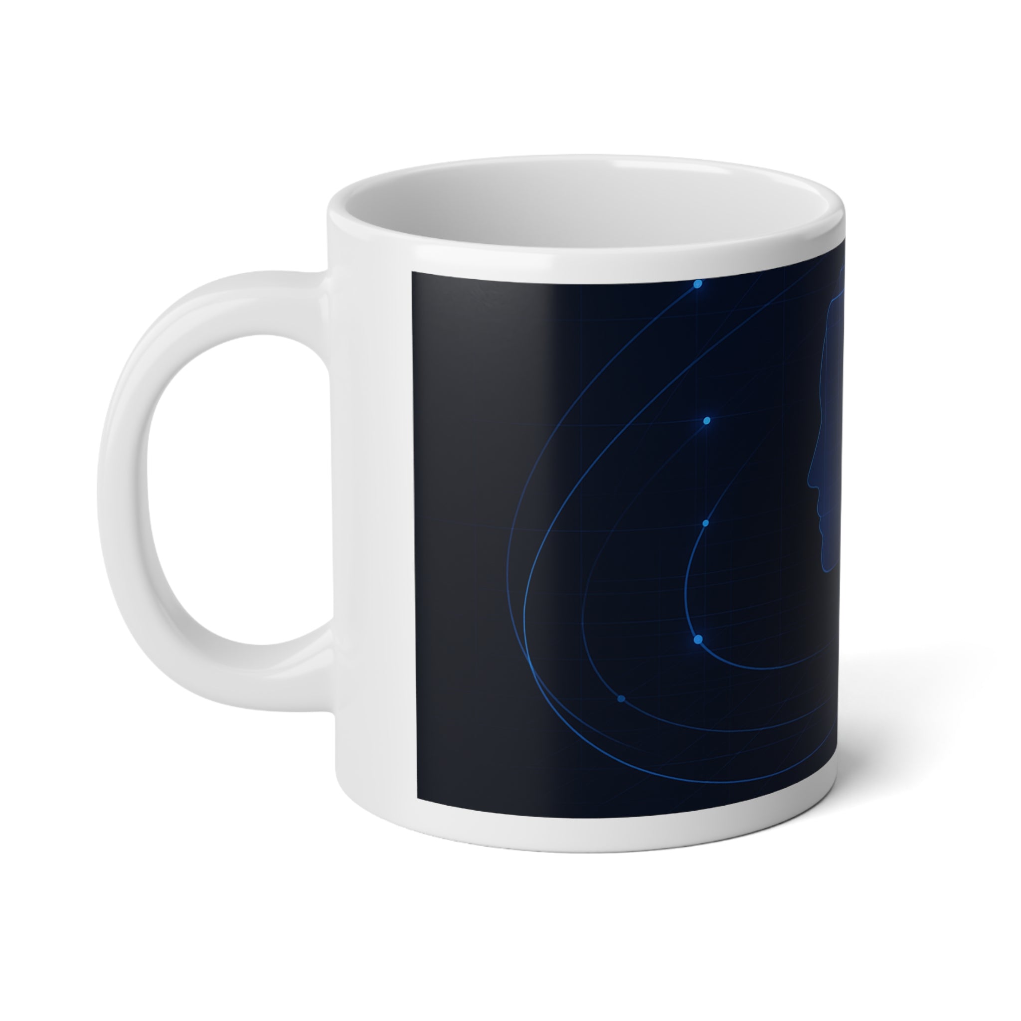 Neural Network Jumbo Mug, 20oz — 20 oz (White)