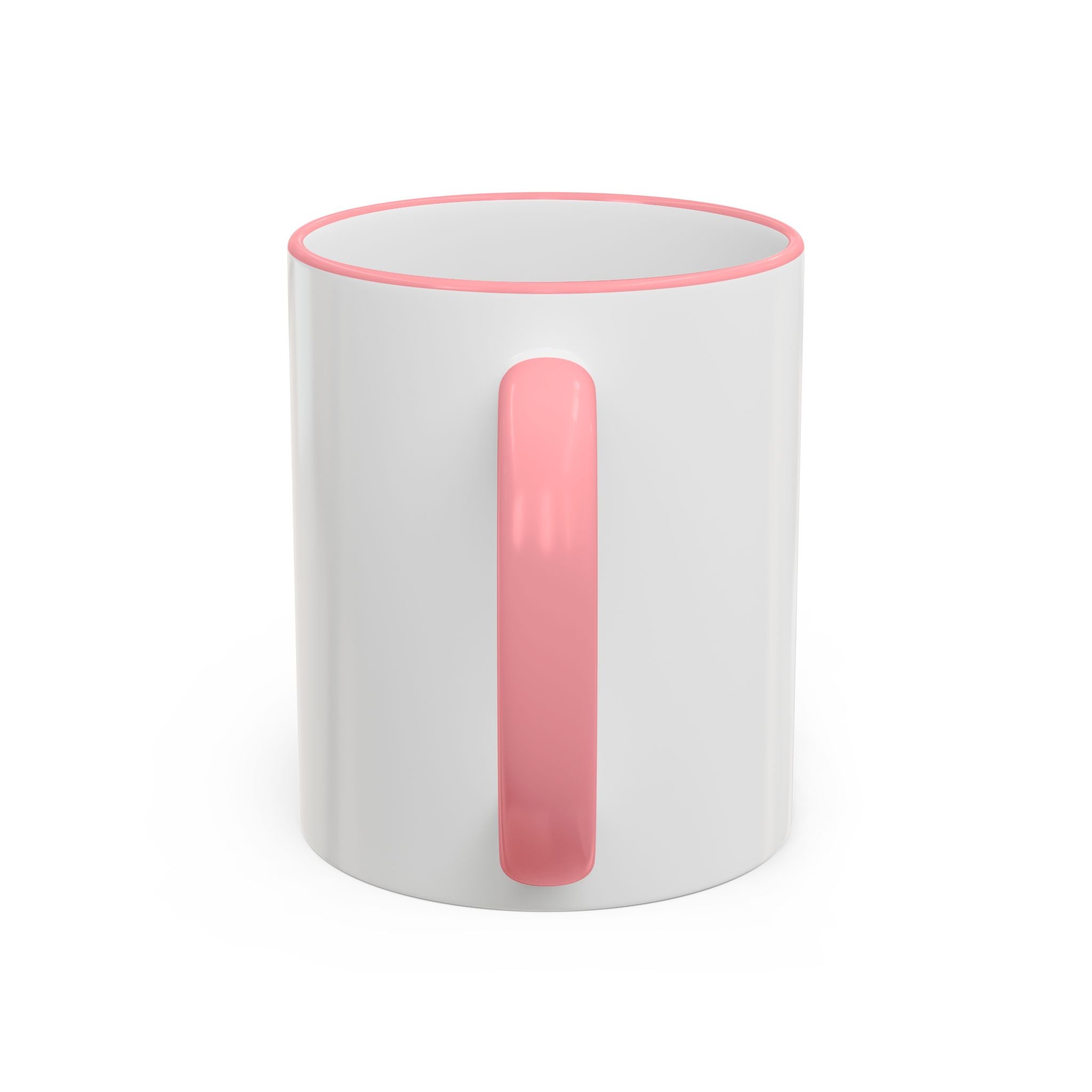 Abstract Neural Network Brain Mug | Accent Rim & Handle Ceramic Mug