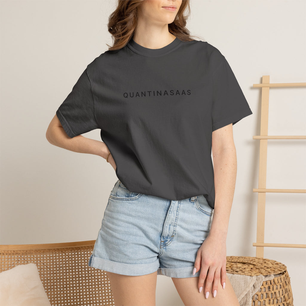 Quantinasaas Minimal Logo T-shirt | Tech Graphic Tee
