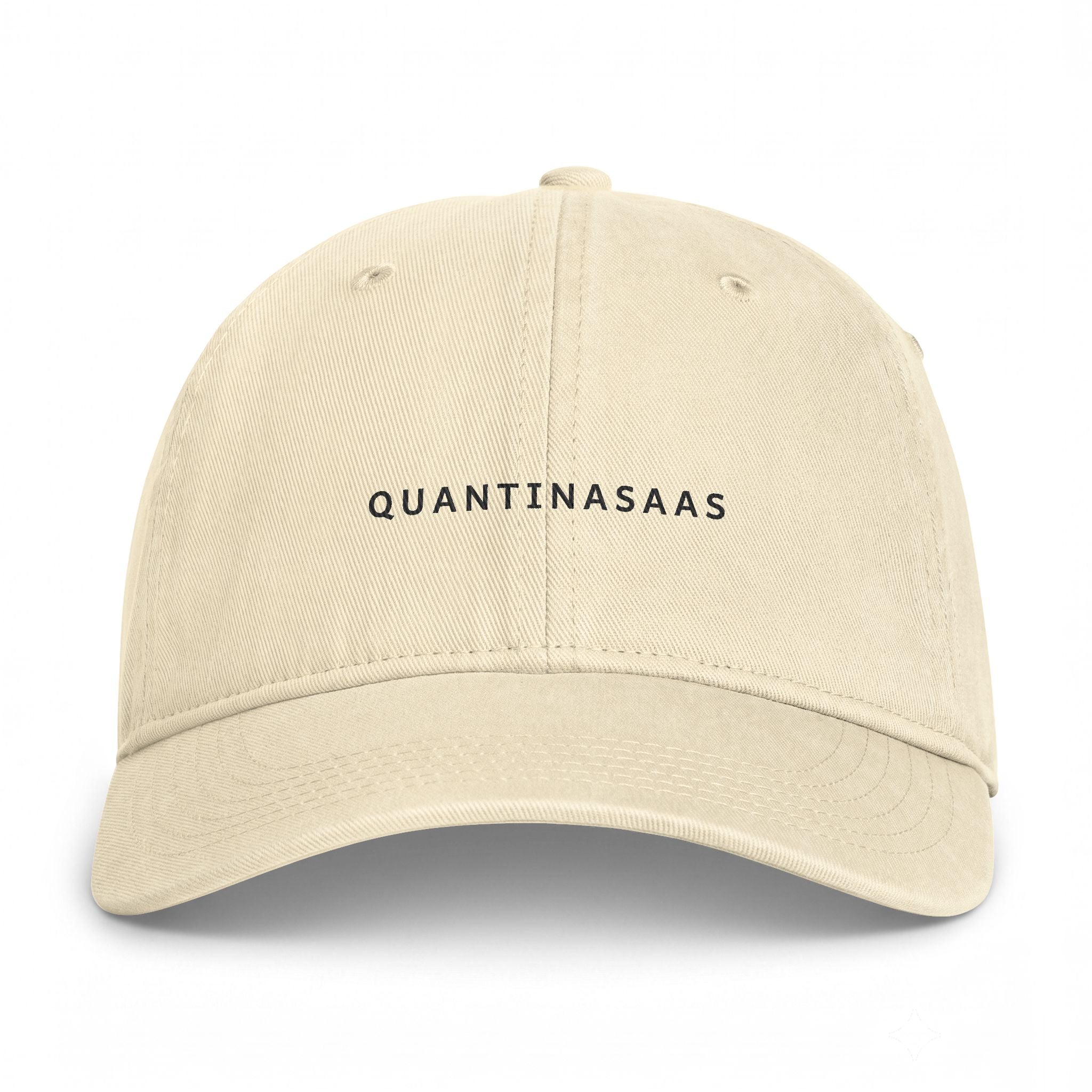 Quantinasaas embroidered text Cap | Coastal washed baseball hat, adjustable
