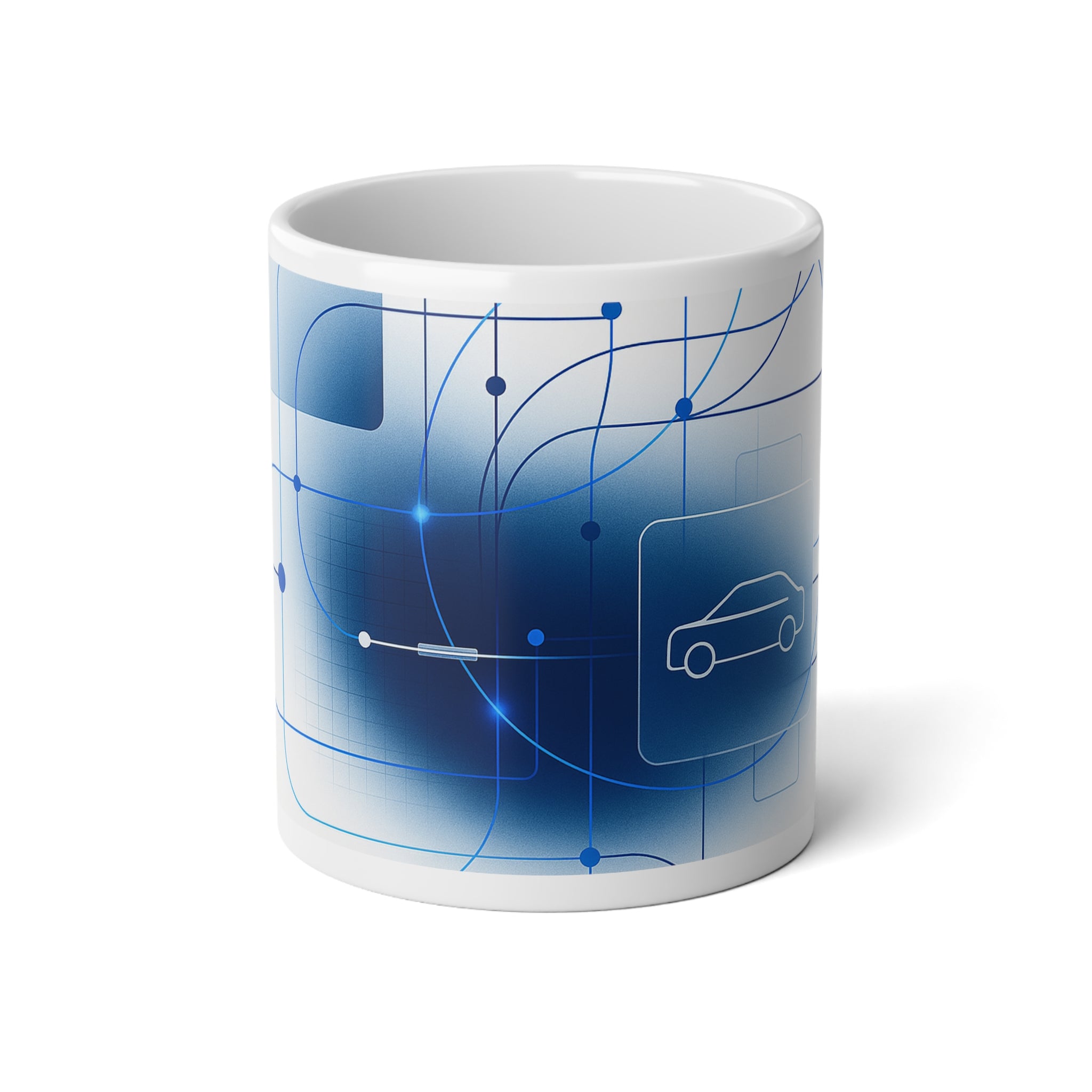 Technology Inspired Jumbo Mug, 20oz — 20 oz (White)