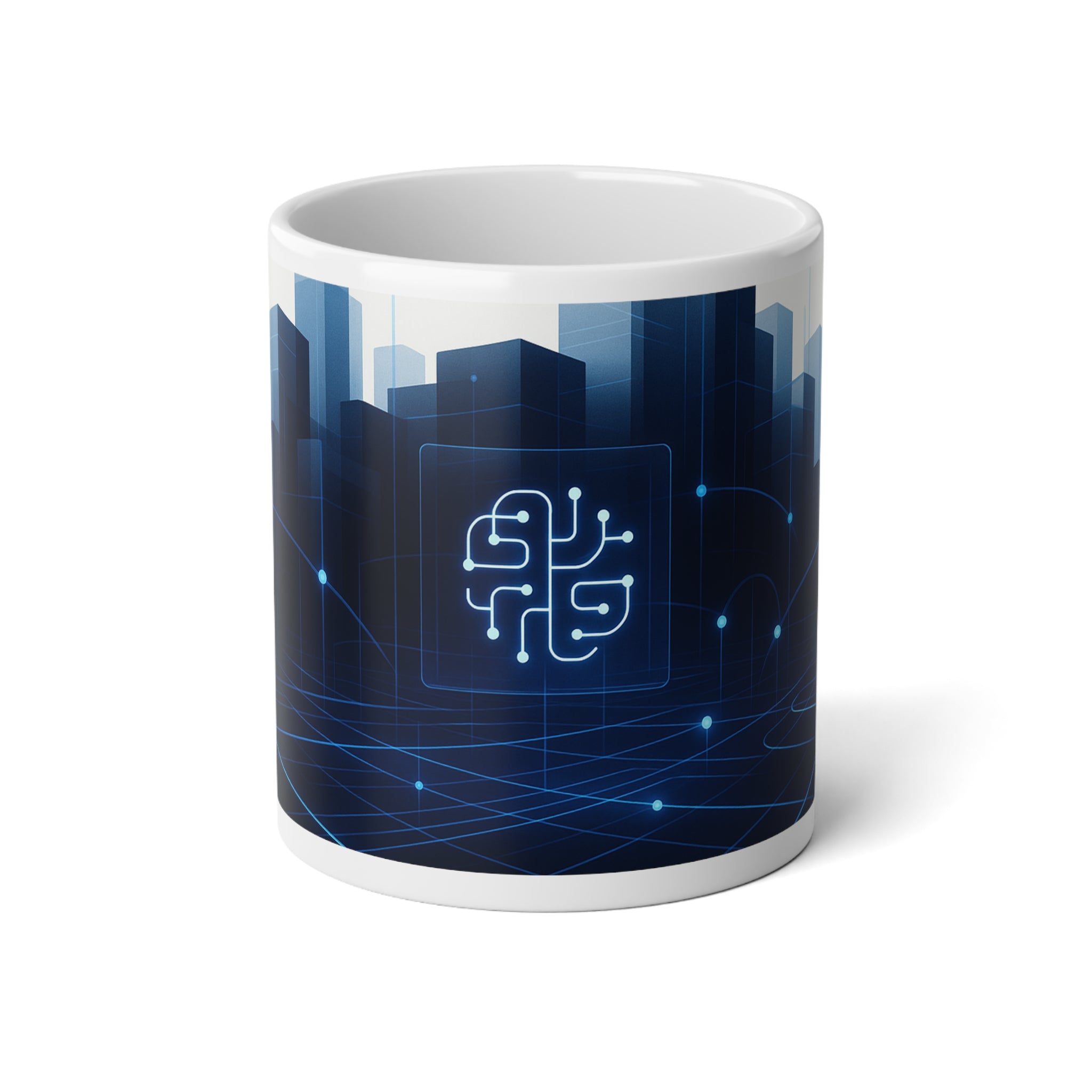 Neural Network Jumbo Mug, 20oz — 20 oz (White)