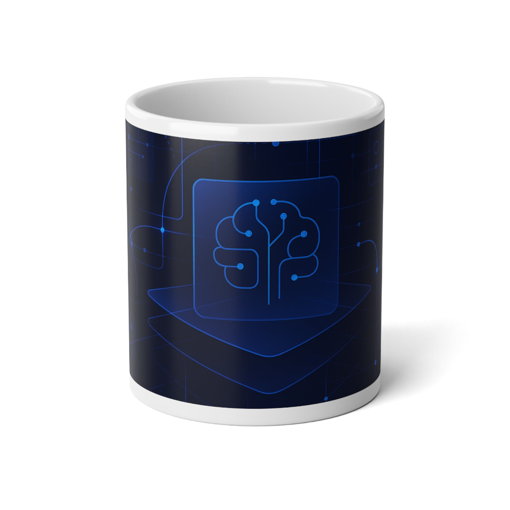 Neural Network Jumbo Mug, 20oz — 20 oz (White)