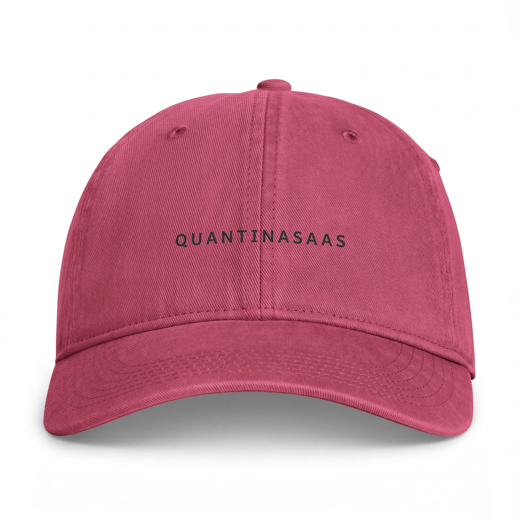 Quantinasaas embroidered text Cap | Coastal washed baseball hat, adjustable