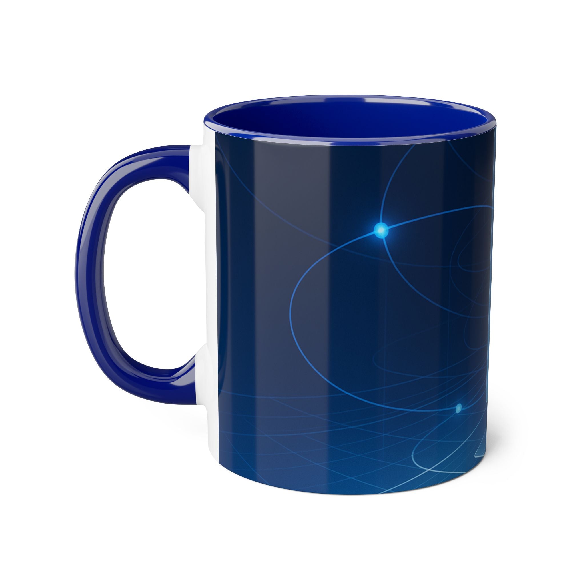Neural Network Accent Mugs, 11oz — 11 oz (Black)