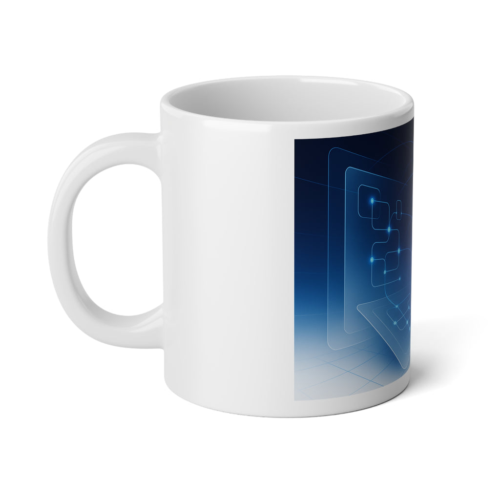 Circuit Neural Communication Jumbo Mug | Curated Technology Design | Quantinasaas