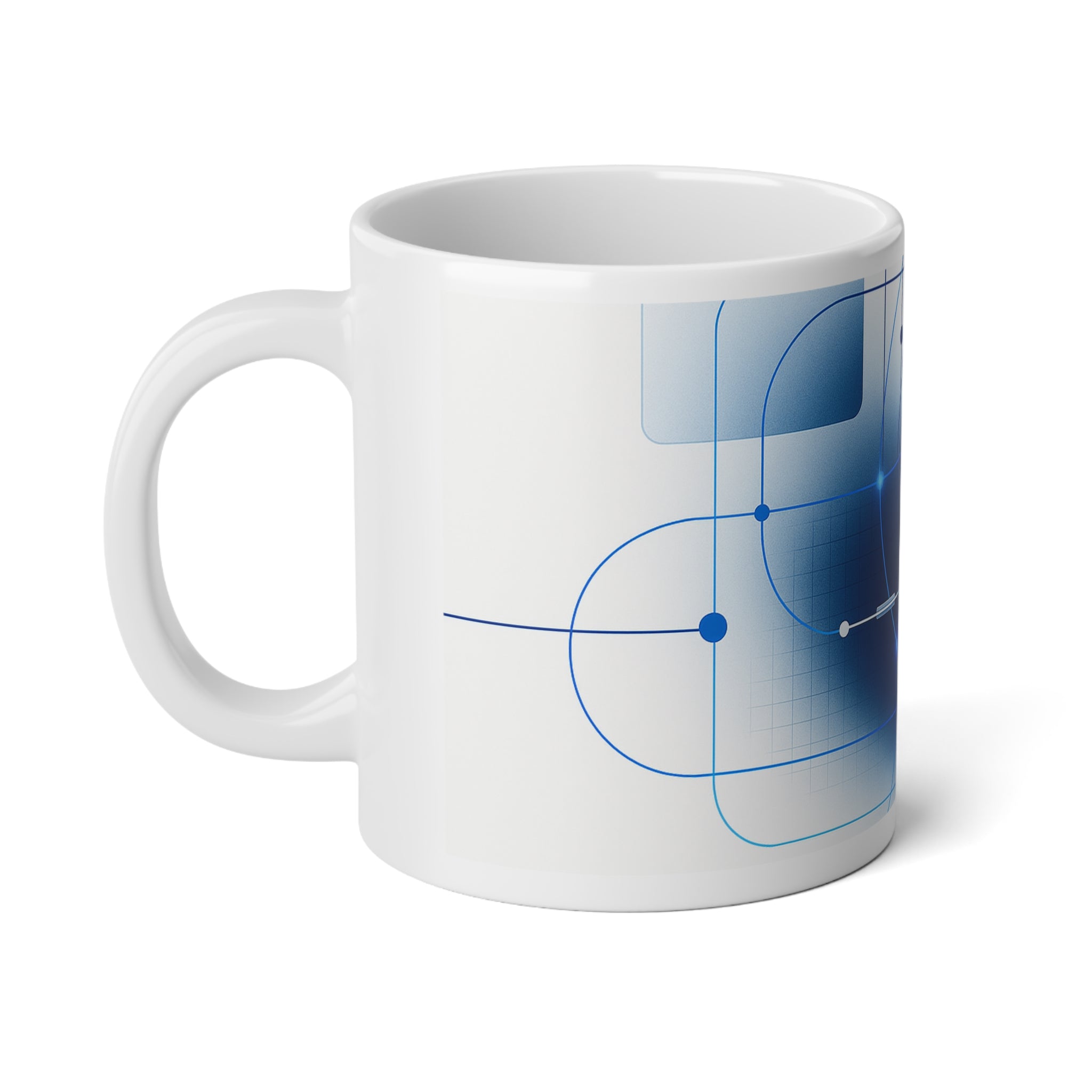 Technology Inspired Jumbo Mug, 20oz — 20 oz (White)
