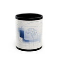 Neural Network Brain Mug | 11oz Coffee Mug, Tech Circuit Design