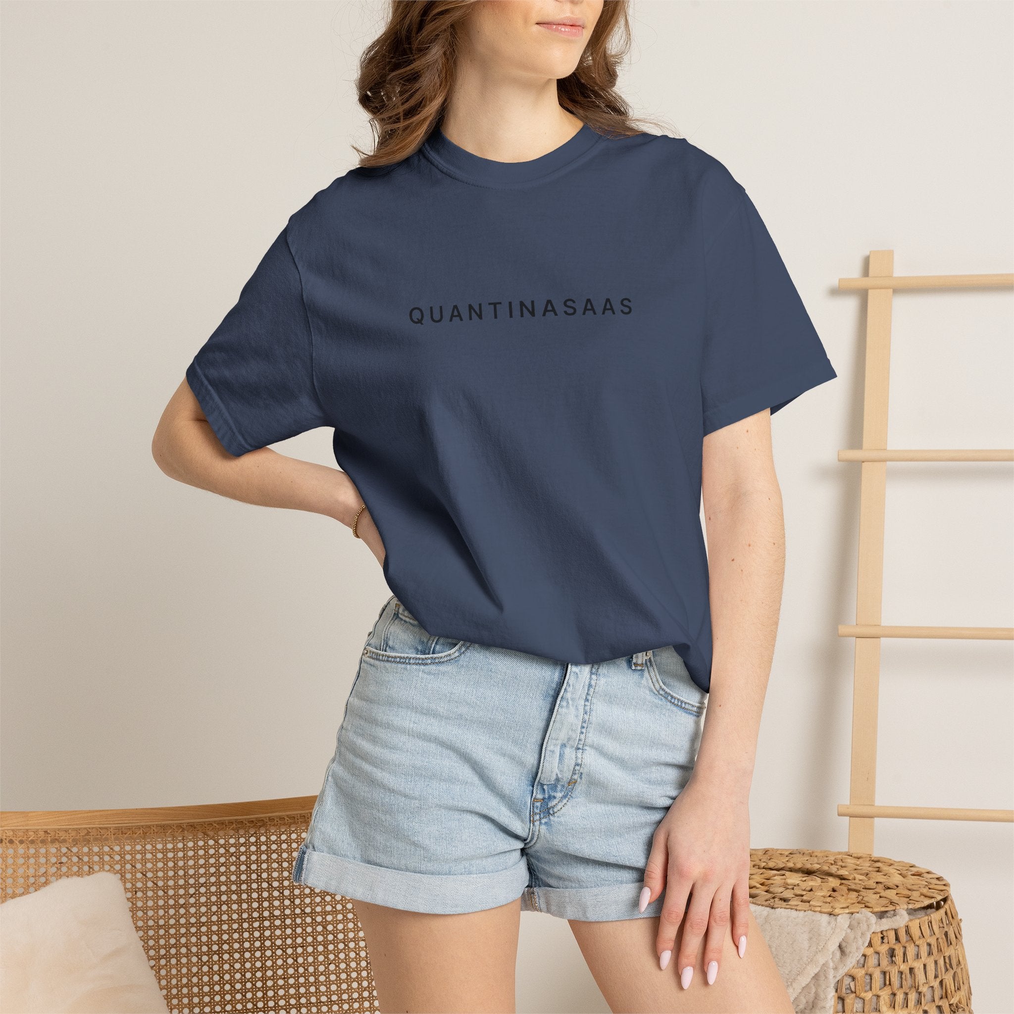 Quantinasaas Minimal Logo T-shirt | Tech Graphic Tee