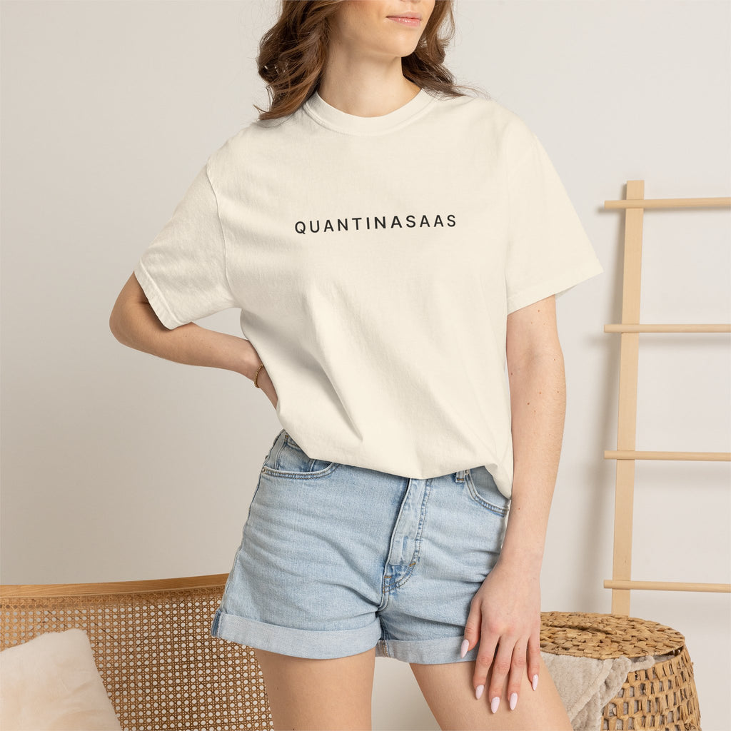 Quantinasaas Minimal Logo T-shirt | Tech Graphic Tee
