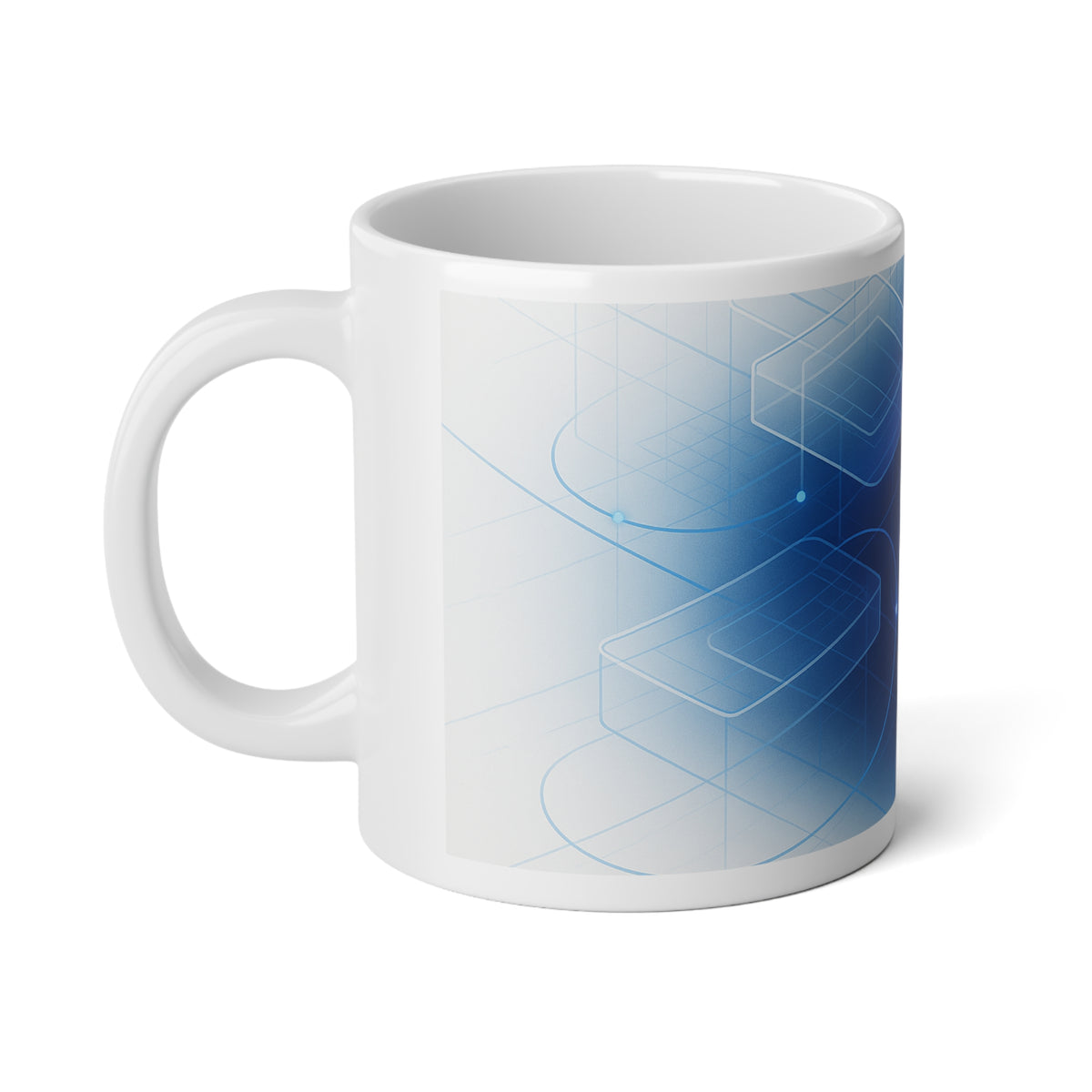 Neural Network Jumbo Mug, 20oz — 20 oz (White)
