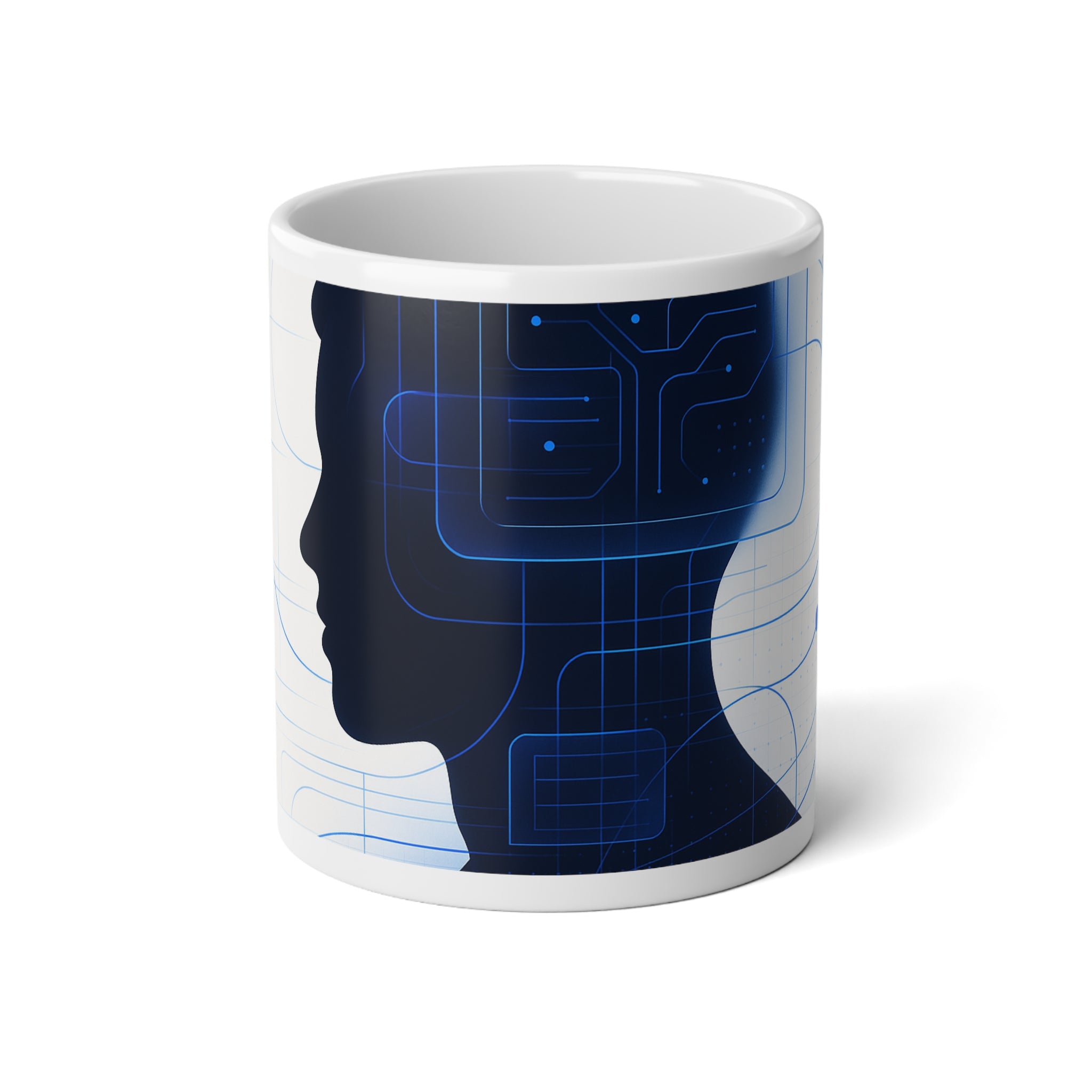 Neural Networks Jumbo Mug, 20oz — 20 oz (White)
