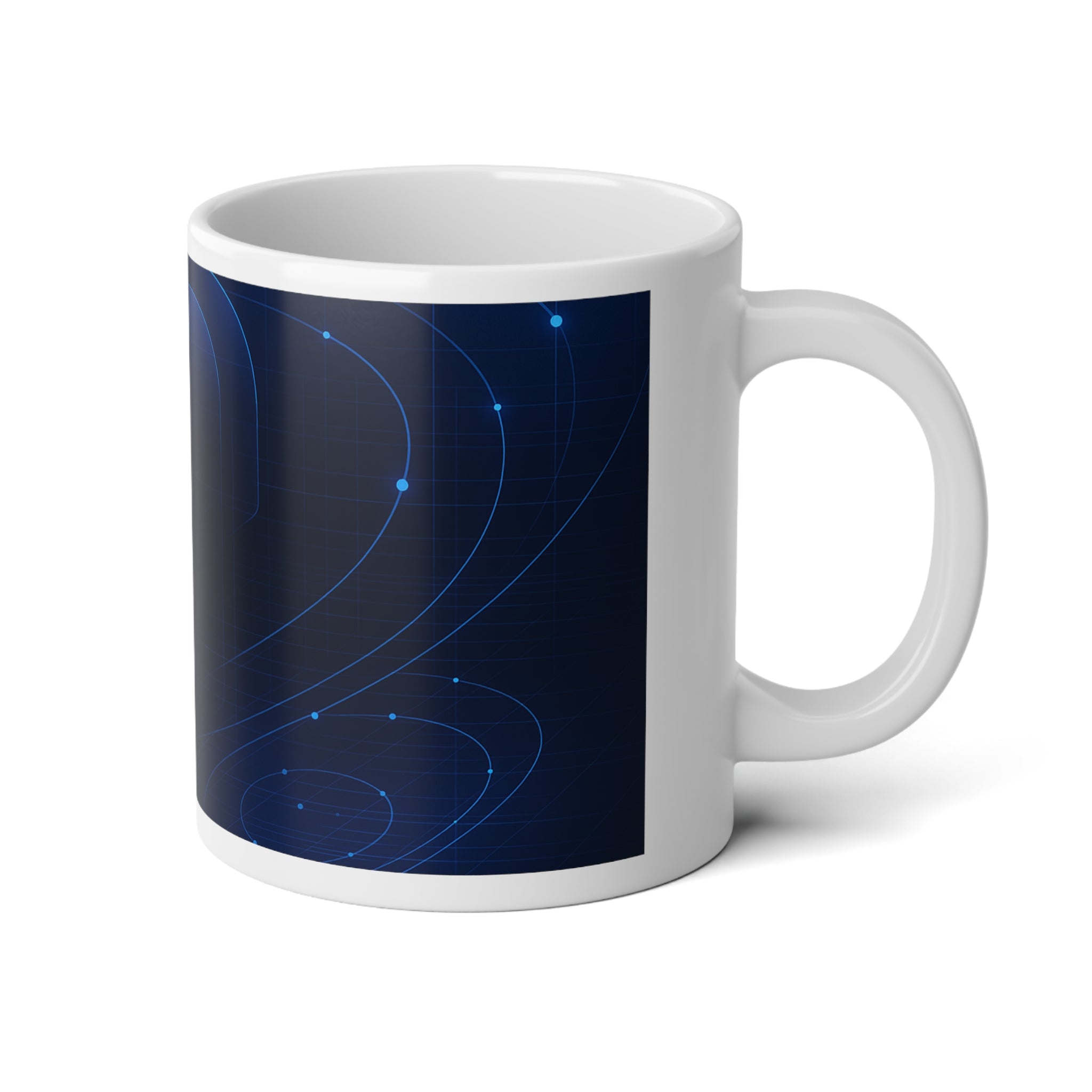 Neural Network Jumbo Mug, 20oz — 20 oz (White)