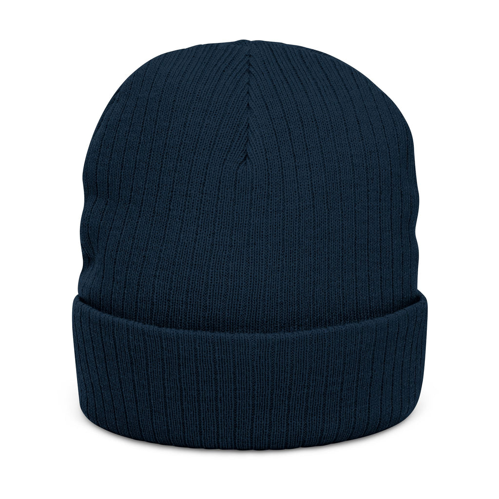 Quantinasaas embroidered beanie | Ribbed knit cuff hat