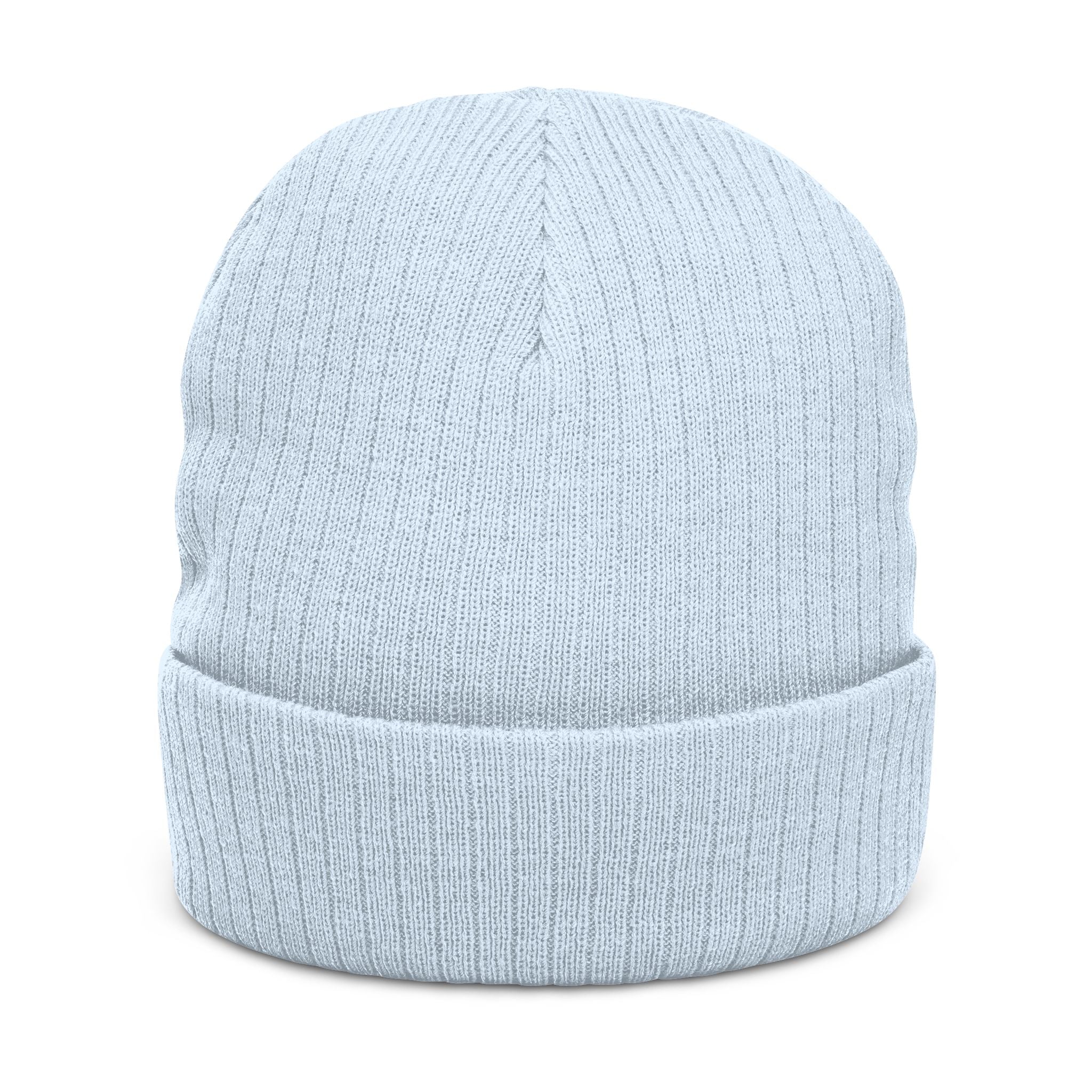 Quantinasaas embroidered beanie | Ribbed knit cuff hat