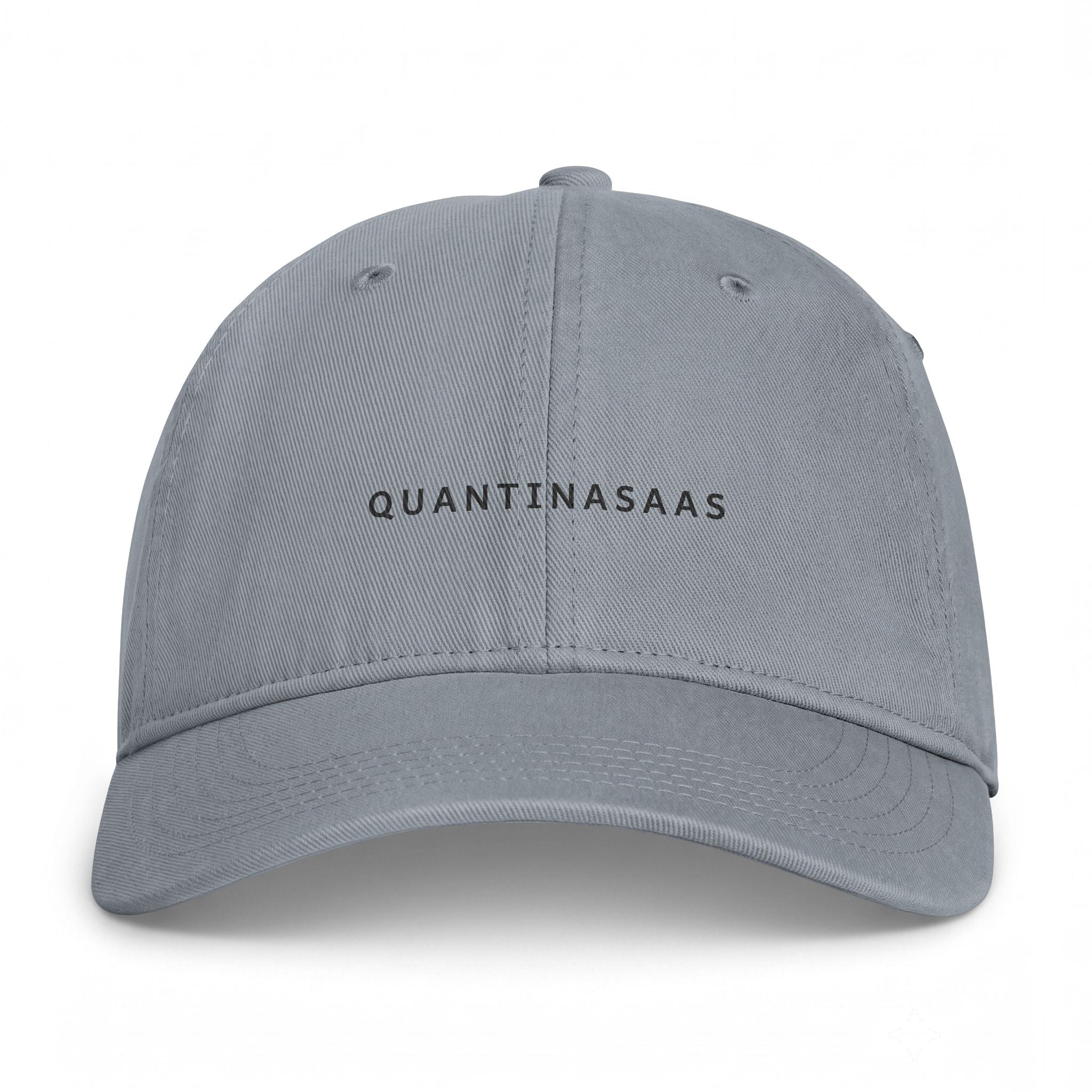 Quantinasaas embroidered text Cap | Coastal washed baseball hat, adjustable
